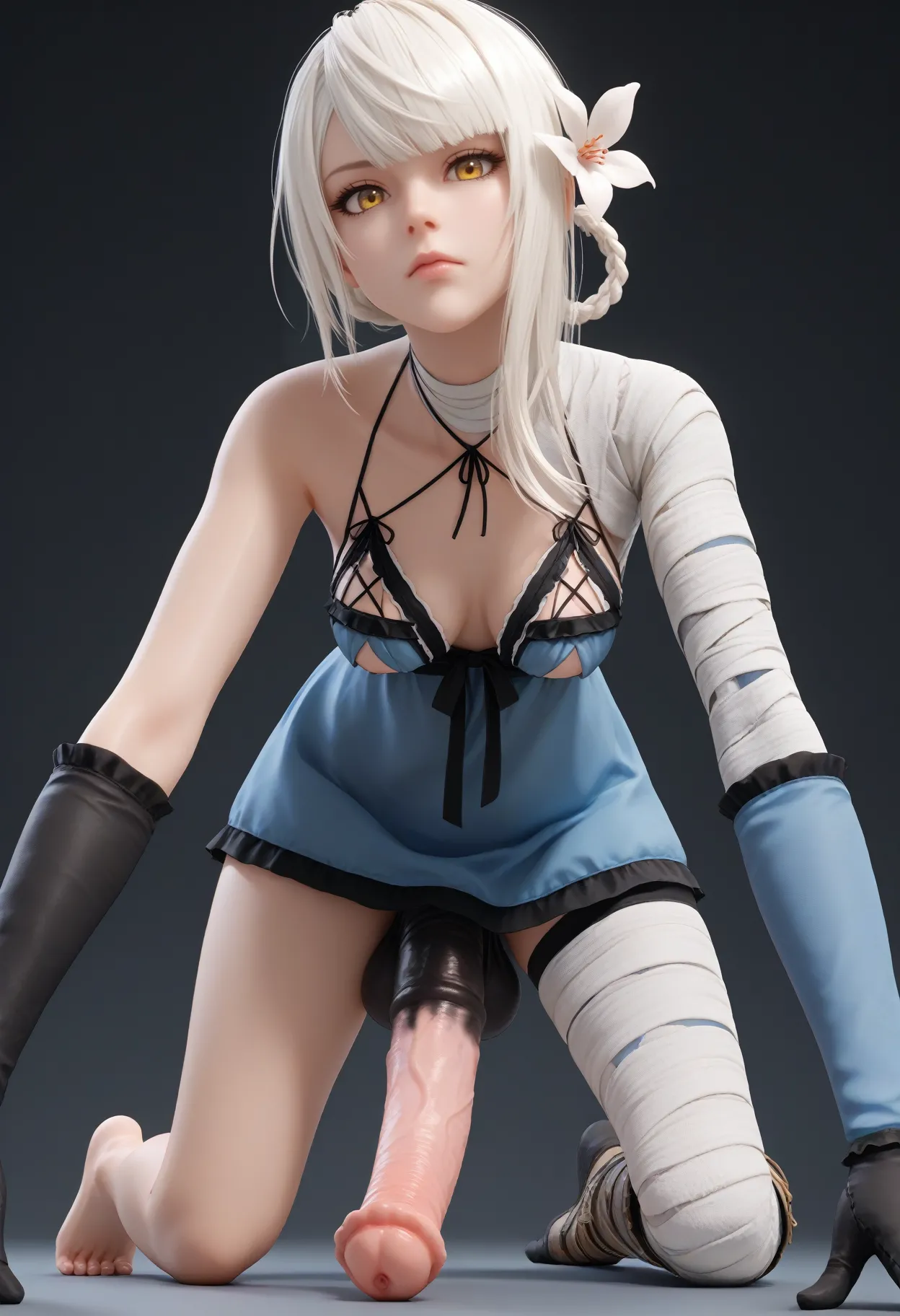 Kainé | NieR Replicant | Horsecock futa fourt2 ai generated page 4 full