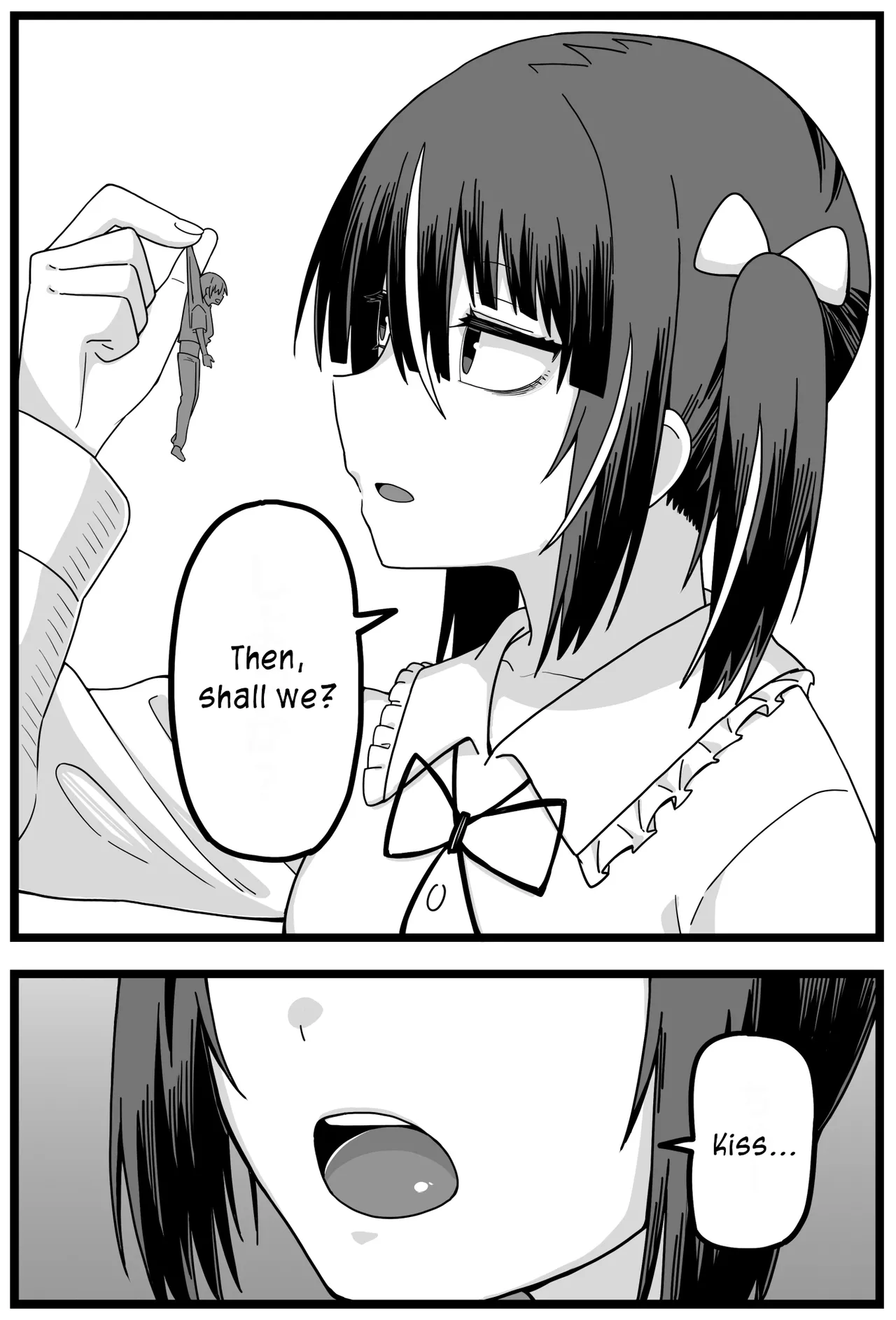 Uwaki ga Barete Kanojo ni Chiisaku Sarete Taberareru Manga | Caught Cheating, Shrunk, and Eaten by His Girlfriend page 8 full