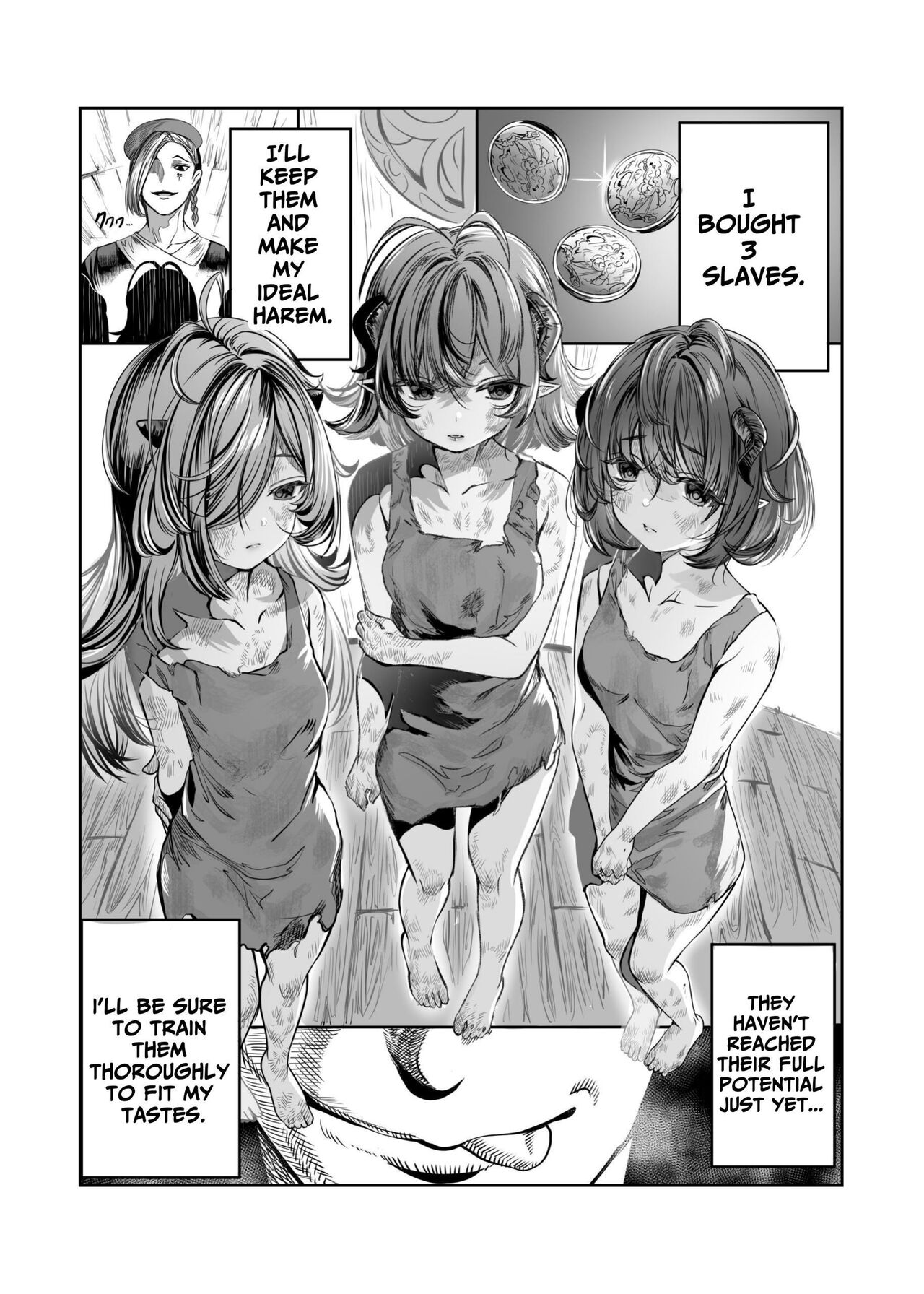 Dorei o Choukyou shite Harem Tsukuru ~Sodateta Dorei-tachi to Junai Harem H suru made no Hanashi~ "Manga Ban" | Training My Servants To Create A Harem page 2 full
