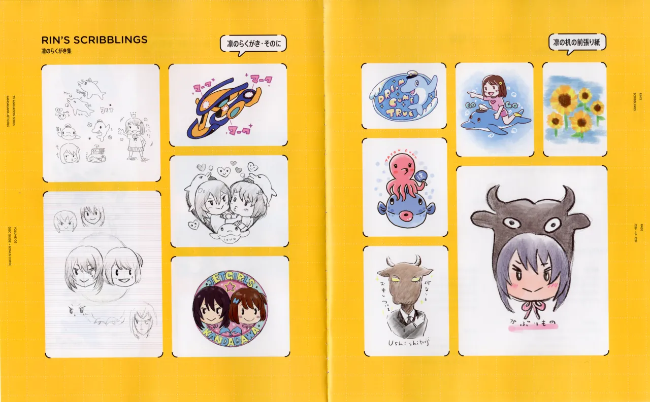 Kandagawa JET GIRLS DVD Bonus Booklets - Manga + Character Art page 8 full