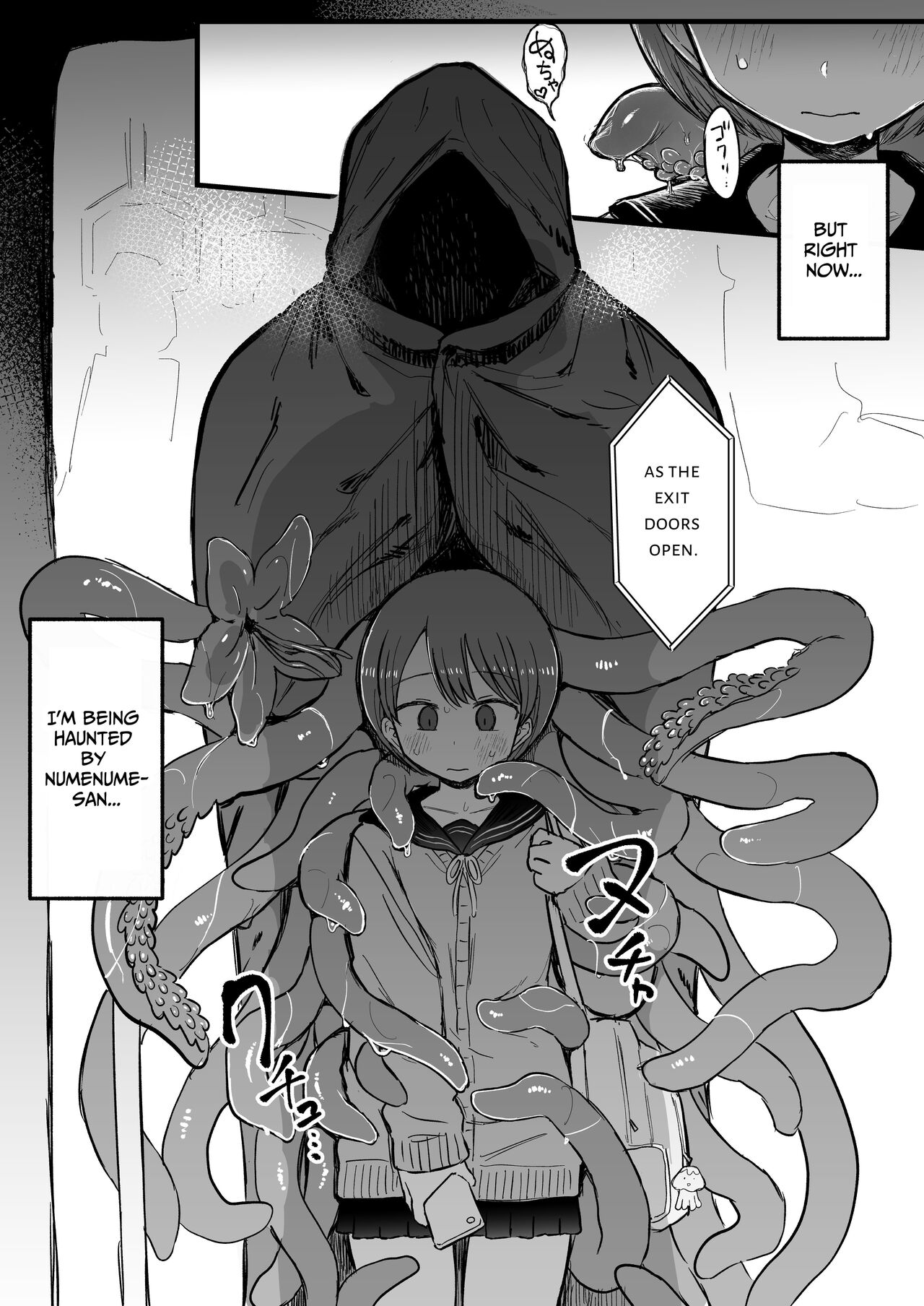 Shokushu Youkai Ushiro no Numenume-san | Tentacle Monster Mr. Slippery Cums From Behind page 4 full