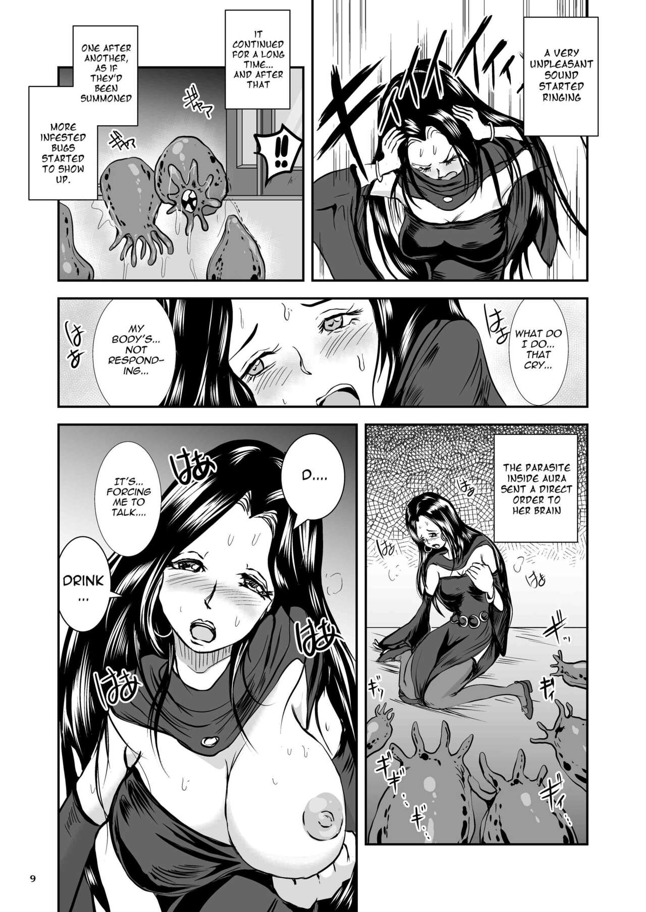 Parasitized Giant Slugs vs Sorceress of the Black Hair as Aura page 9 full