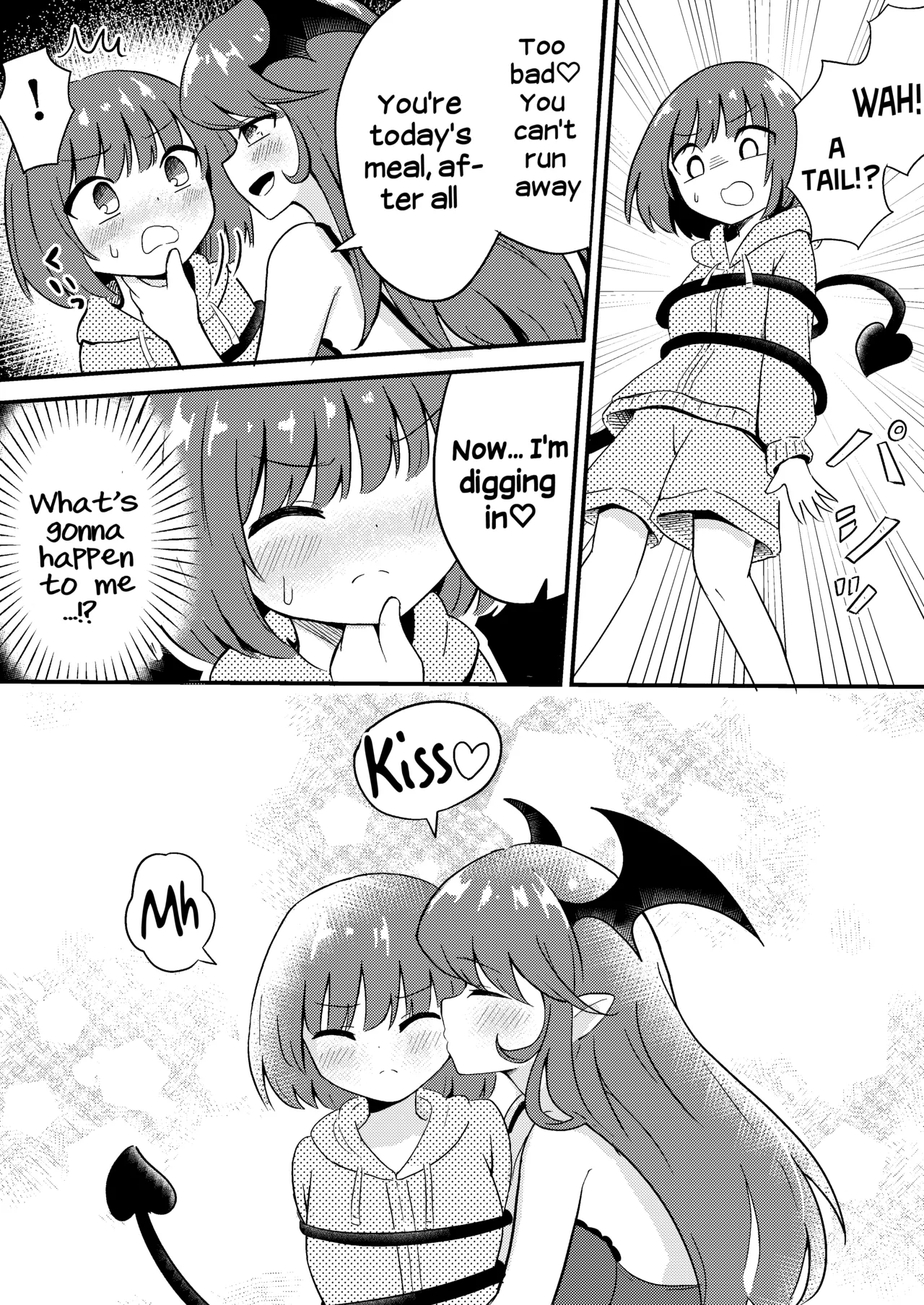 Ubu na Succubus Wakarase Yuri Ecchi | Teaching the Inexperienced Succubus a Lesson with Yuri Sex page 4 full