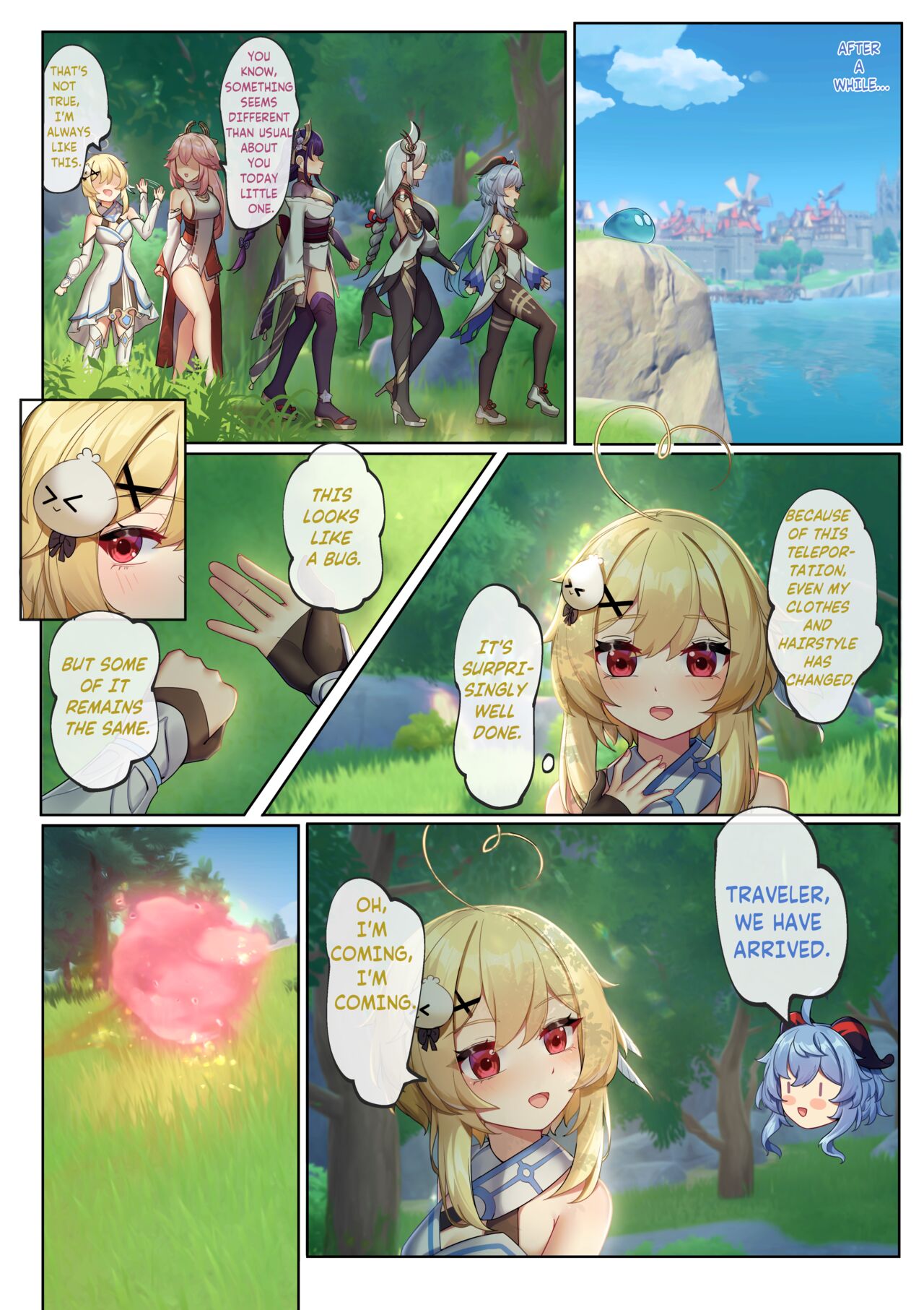 Teyvat ni Teni Shitara, Chimyaku Ijou de Minna Les ni Nacchatta | When I was Teleported to Teyvat, A Ley Line Disorder Turned Everyone into Lesbians page 6 full