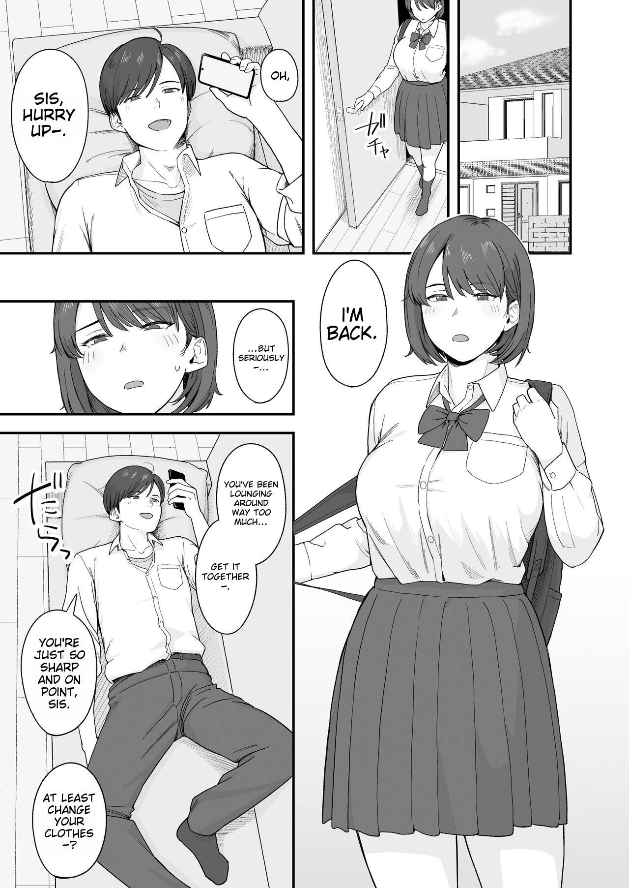 Benkyou ni Shuuchuu shitai Muttsuri na Ane wa, Karada no Aishou Bacchiri na Otouto no Sasoi o Kotowarenai | A sulky older sister who wants to concentrate on her studies can't resist the lure of her Physically Perfect Younger Brother page 2 full