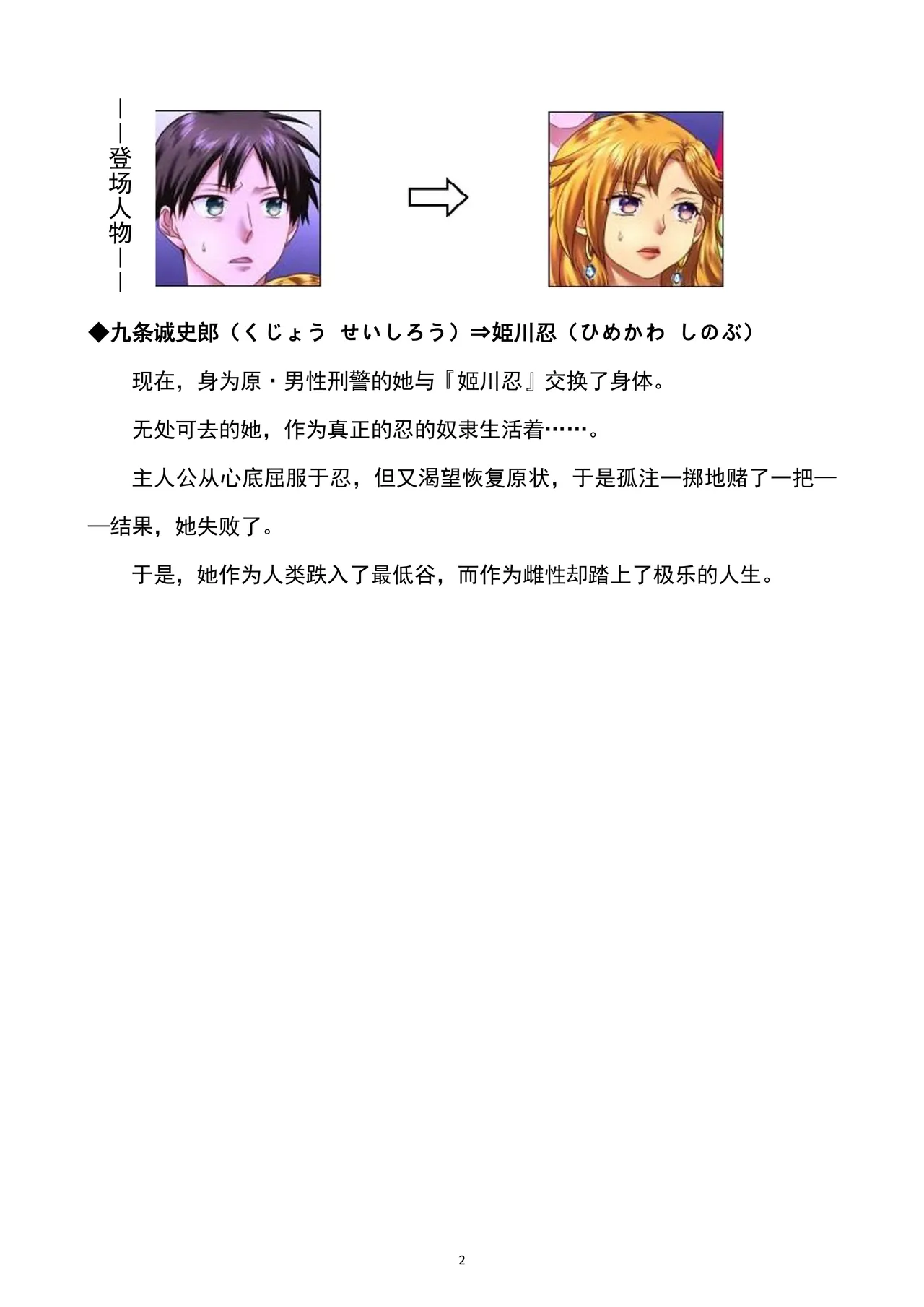 性转刑警～九条诚史郎的雌堕天堂～ page 3 full