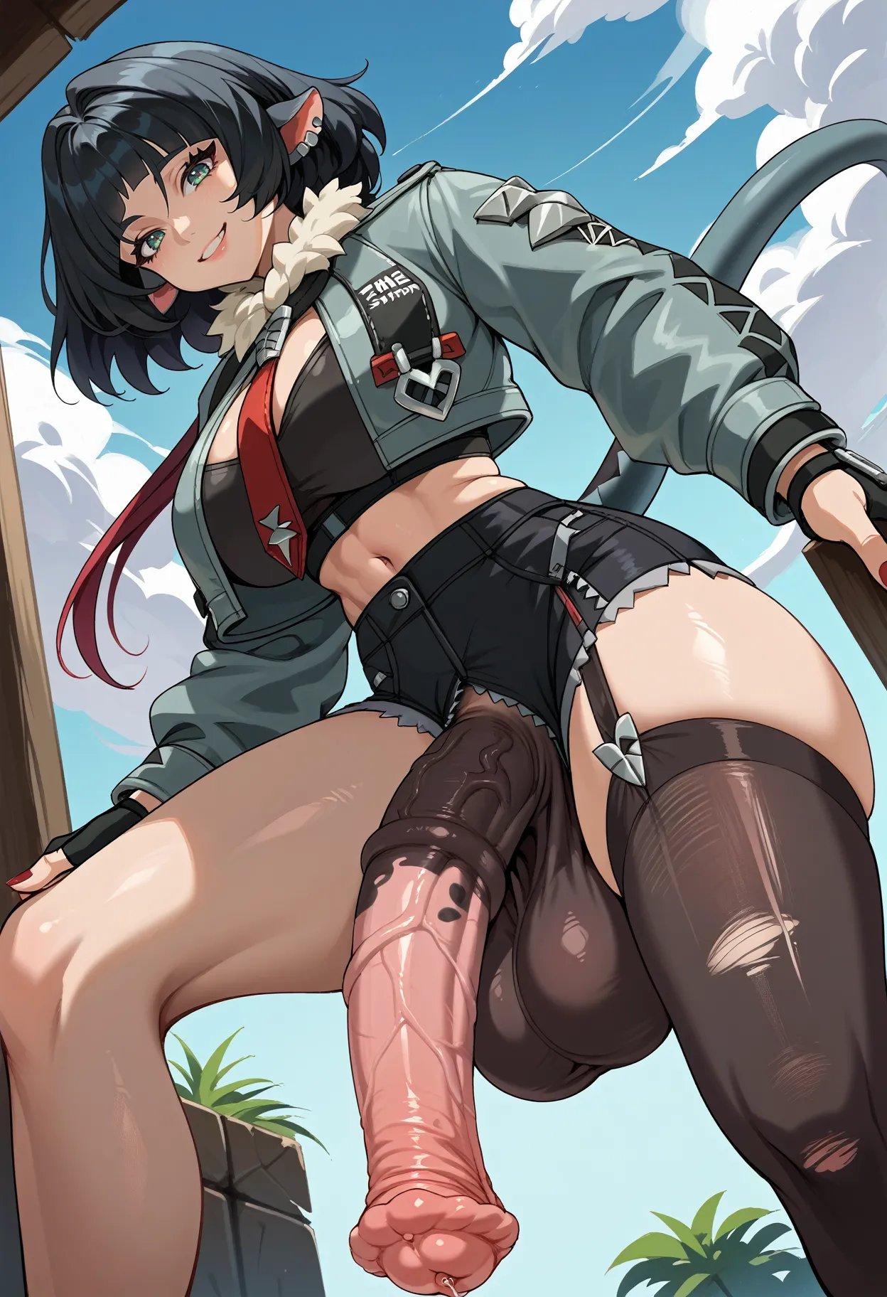 Jane Doe | Zenless Zone Zero | Horsecock futa fourt2 ai generated page 7 full