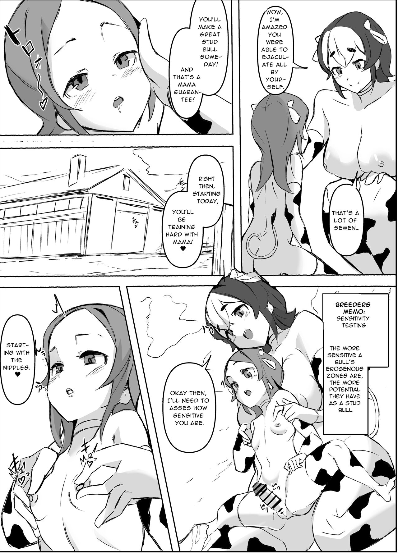Futanari  Sakusei Bokujou  Monogatari | Futanari Cumsuckery Ranch Tale page 4 full
