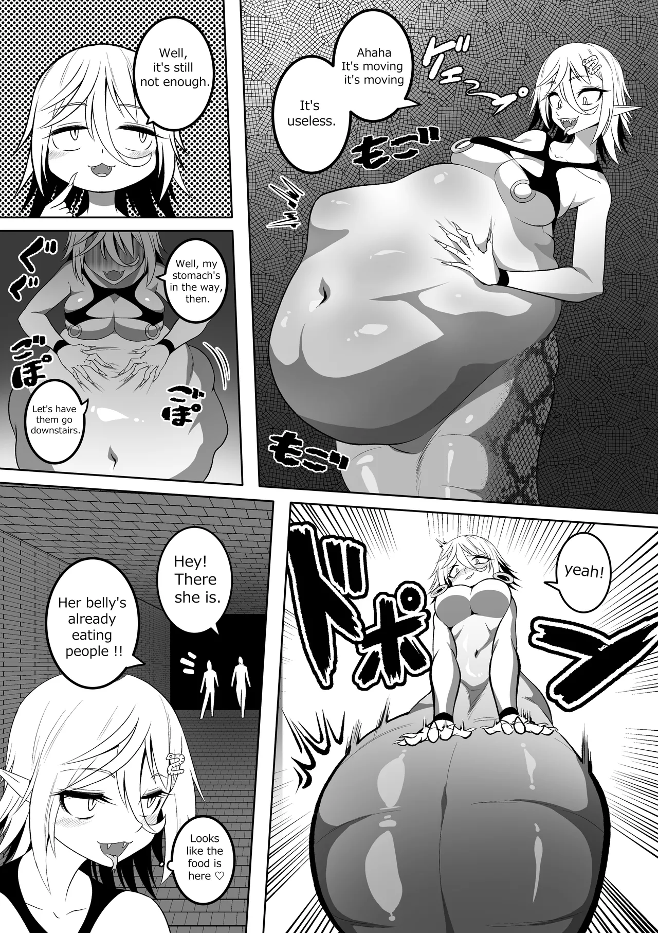 カイガ【kaiga】 - Lamia swallowed more than her limit and her stomach is about to burst  ENG ver page 3 full