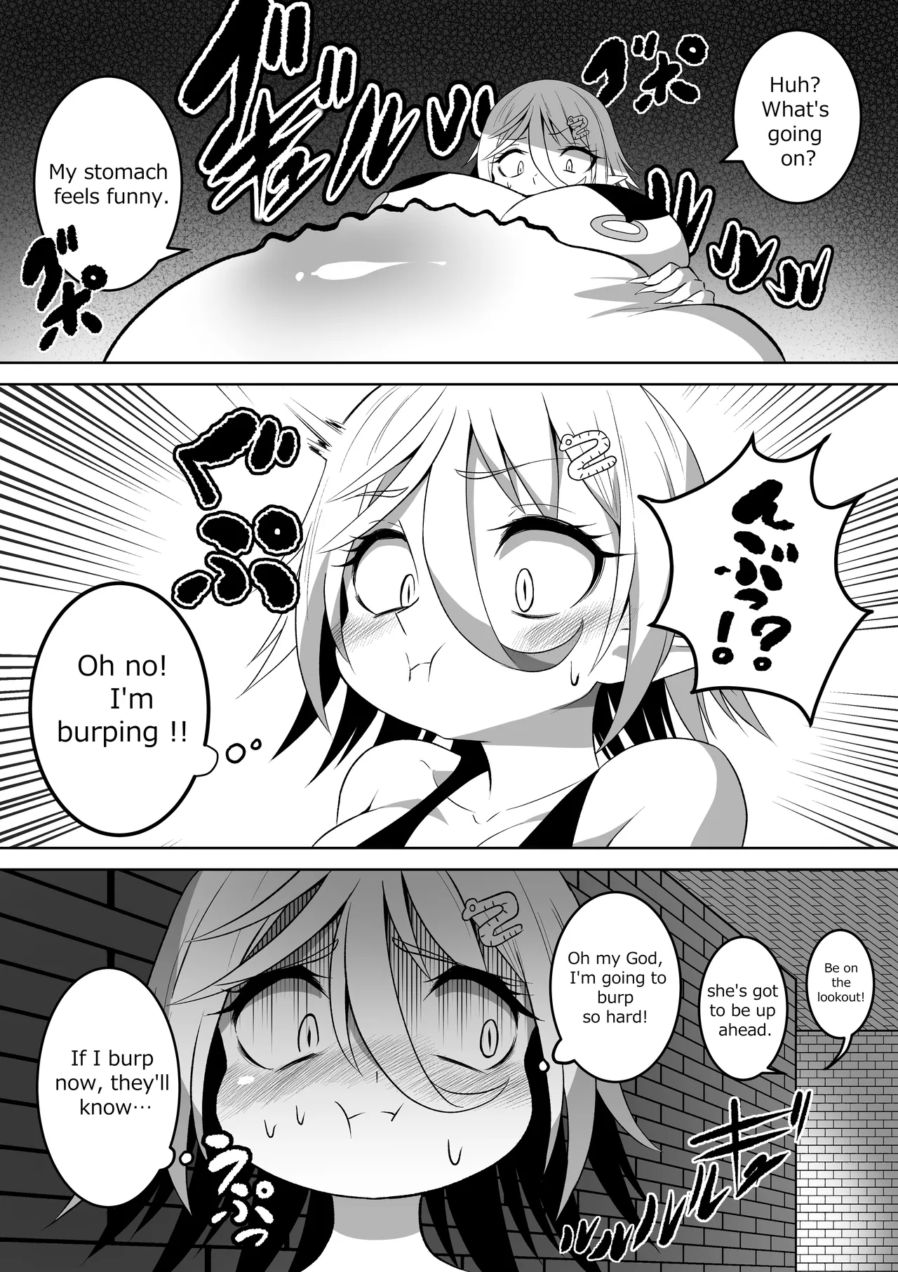 カイガ【kaiga】 - Lamia swallowed more than her limit and her stomach is about to burst  ENG ver page 6 full