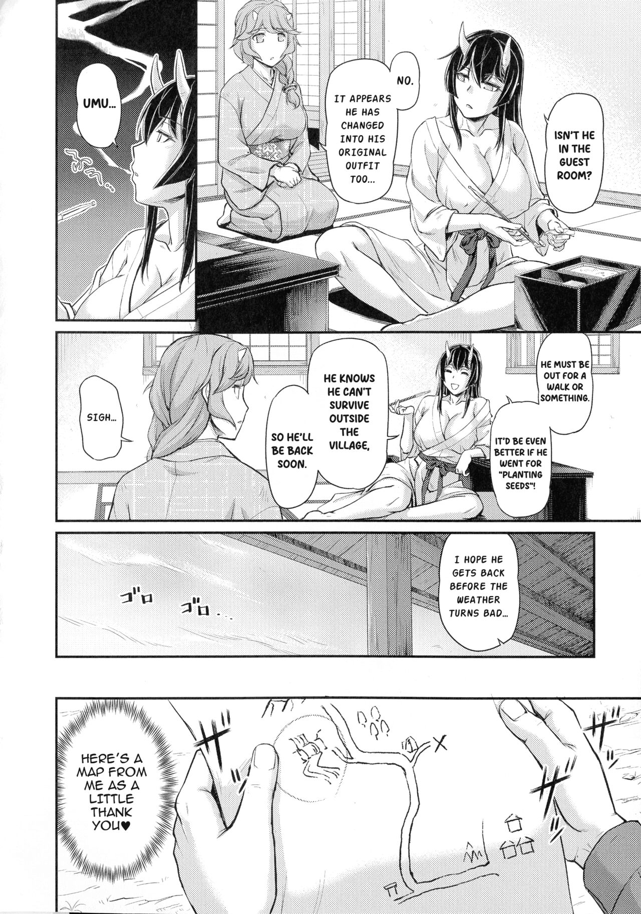 Oni Harame Kijo Mura ni Mayoikonda Otoko no Hanashi Ch. 4 page 2 full