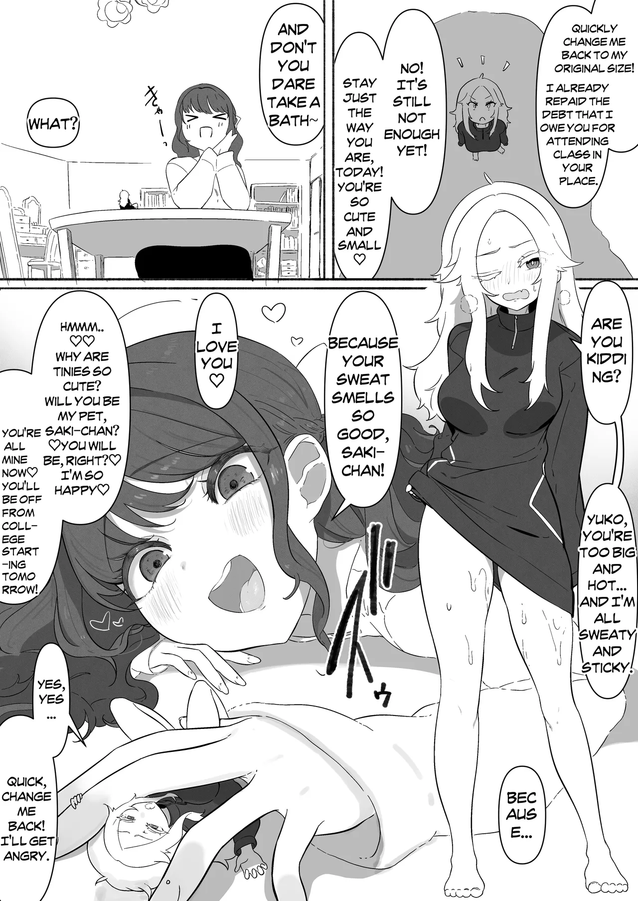 Size-sa Omocha Ecchi Manga | Size Difference Toy H-Manga page 3 full