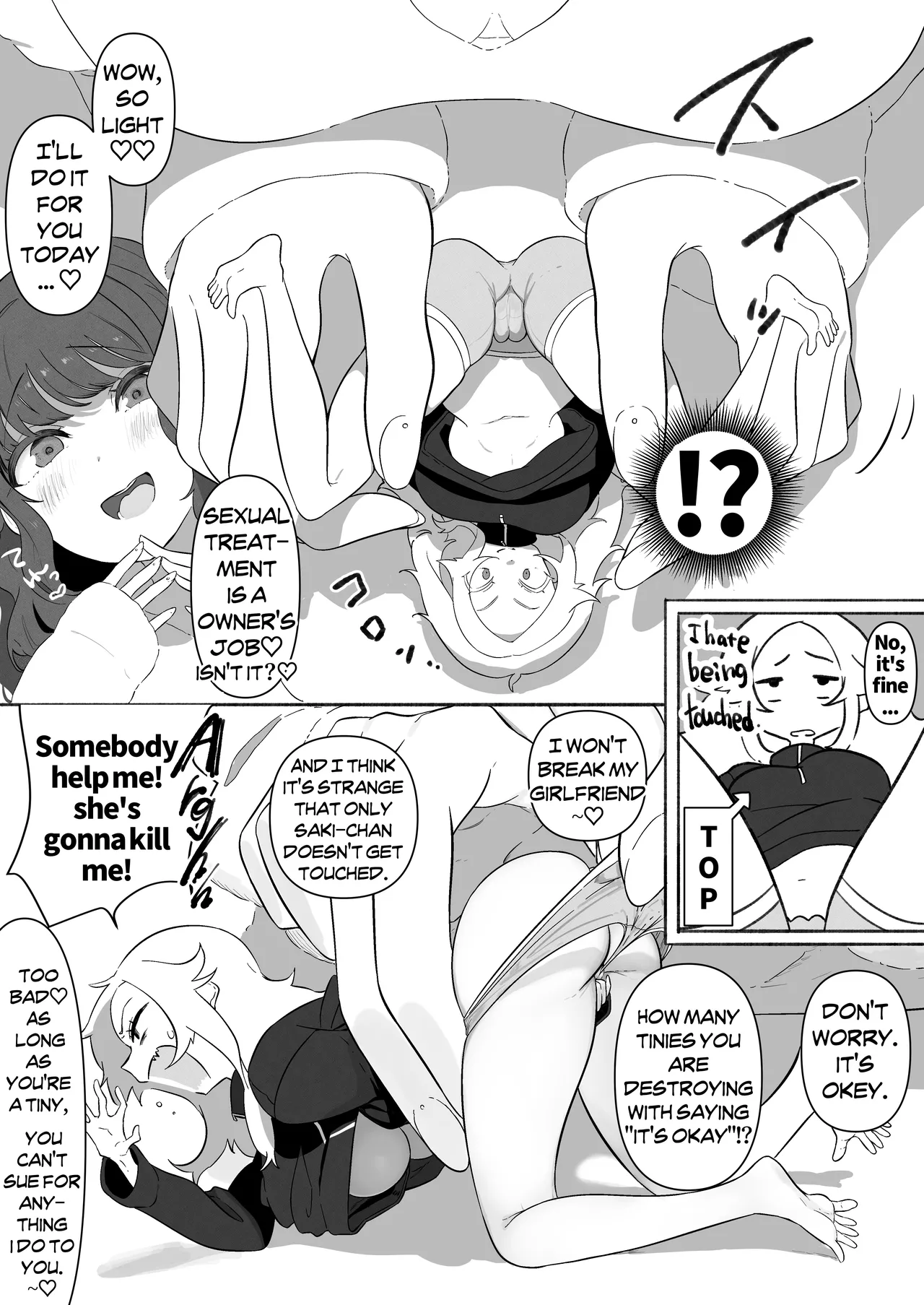 Size-sa Omocha Ecchi Manga | Size Difference Toy H-Manga page 4 full