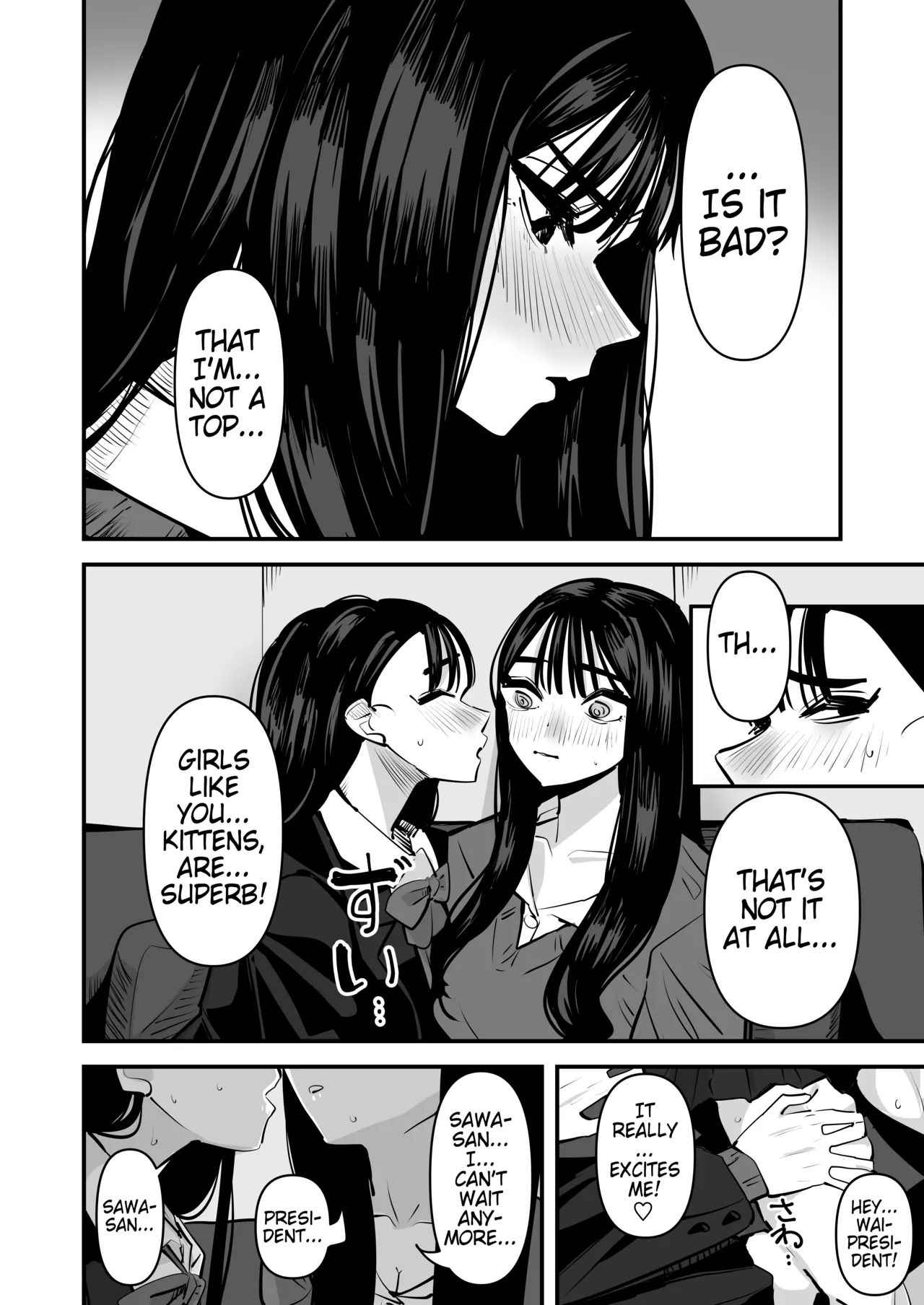 Iincho no Kuse ni Yuri Sex Chou Umakute Maji Mukatsuku | She's Crazy Good at Yuri Sex Despite Being the Student President and it Seriously Pisses Me Off page 5 full