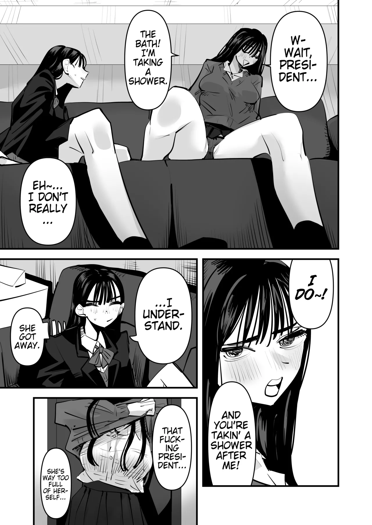 Iincho no Kuse ni Yuri Sex Chou Umakute Maji Mukatsuku | She's Crazy Good at Yuri Sex Despite Being the Student President and it Seriously Pisses Me Off page 6 full