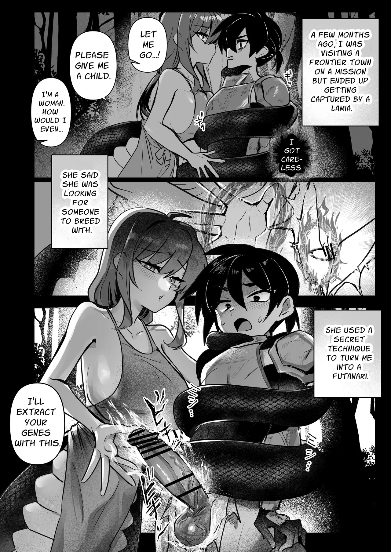 Dickchick Knightess Assailed By A Lamia For Mating Sex page 7 full