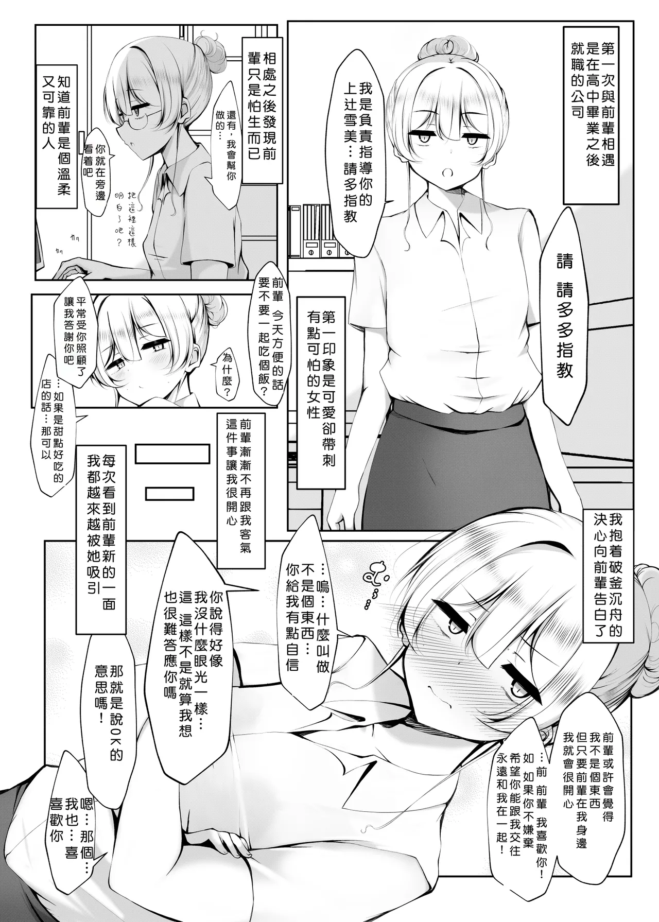 Ketsuge Haeteru Kaisha no Senpai to Tsukiau Hanashi page 4 full