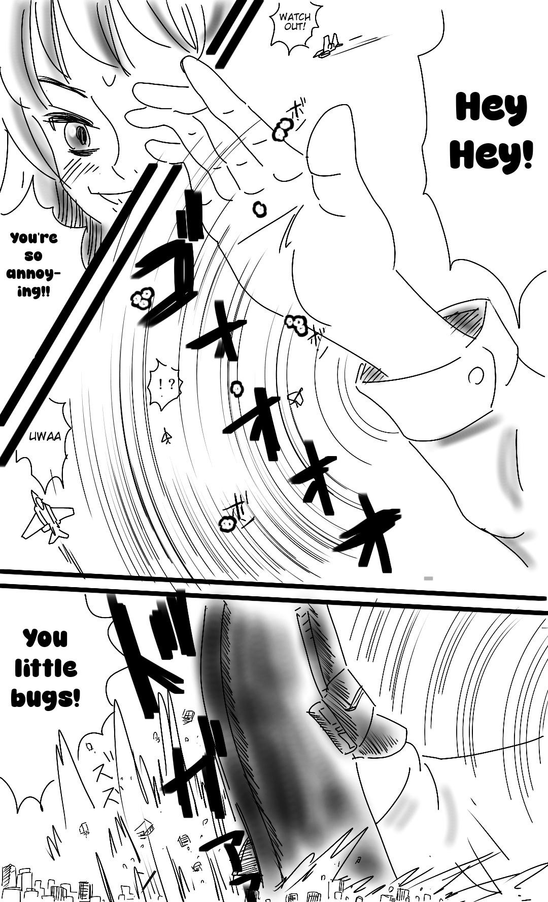 The super-giant high school girl appears again page 6 full