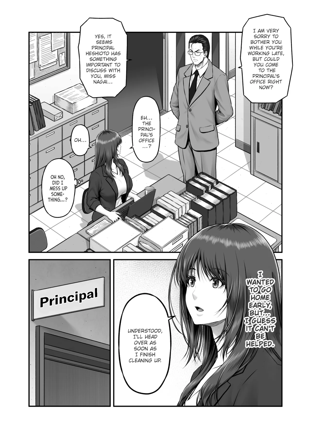 Yakishiri Yuukaku Kanyuutan Scout Ichi ~Nagai Ami Hen~ | Yagijiri Pleasure District Recruitment Story 1 ~Scouting Ami Nagai~ page 4 full