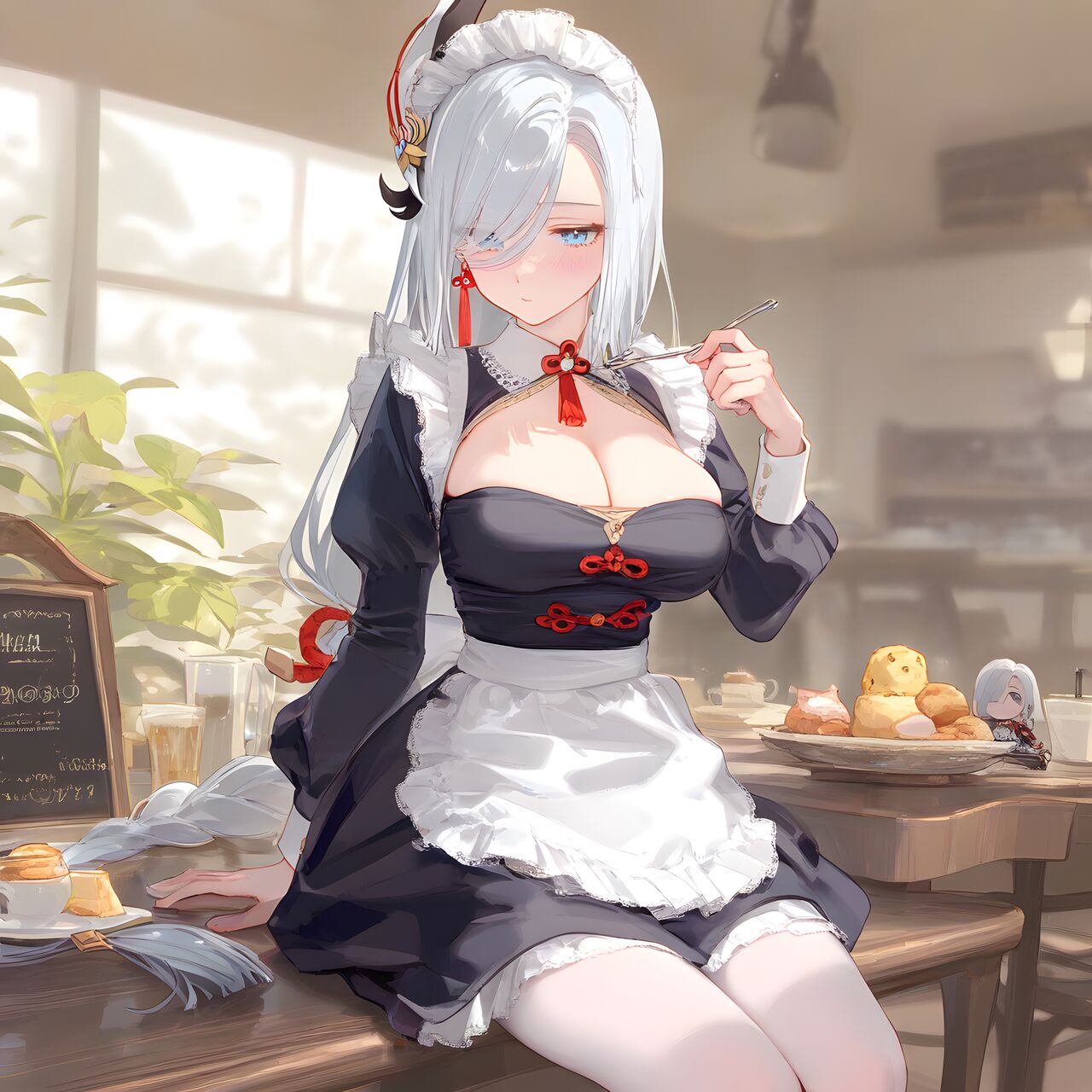 Maid uniform shenhe page 2 full