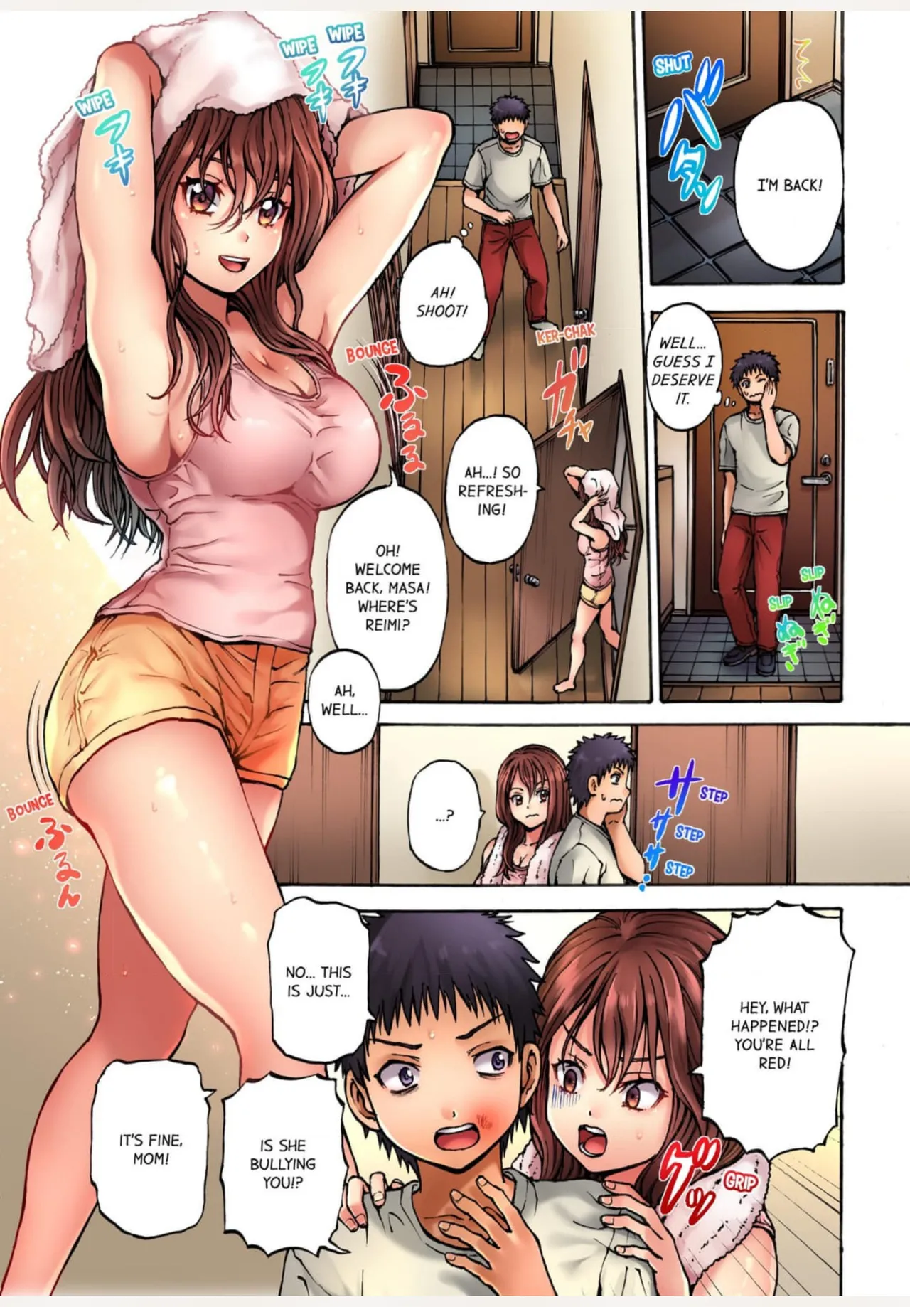 Muke☆Chin ~Kaa-san no Naka de Honban Tokkun~ 1 | Sexy Time With My Stepmom 1 page 4 full