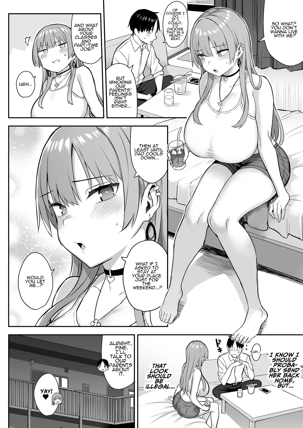Moto InCha no Kyonyuu Yariman Imouto ga Erosugite, Onii-chan wa Mou...!! 4 | I Can't Handle My Former Bookworm Little Sister Now That She's a Slut! 4 page 6 full