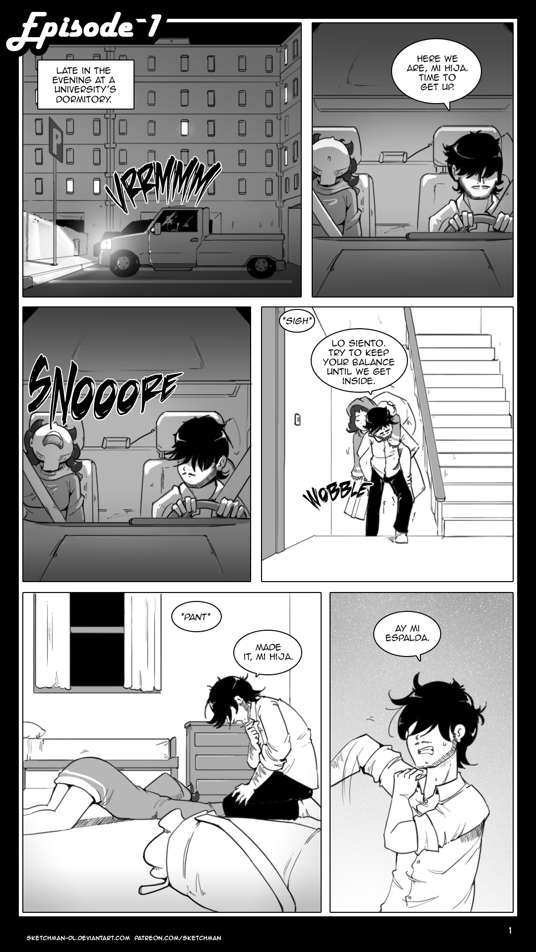 Sketchman new comic page 1 full