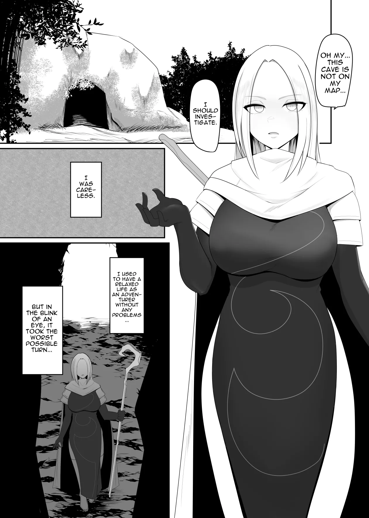Shokushu Kisei Nasusubenaku Kuppuku Saserreru Onna Majutsushi | Tentacle Parasite - A female sorceress is helplessly subjugated page 3 full
