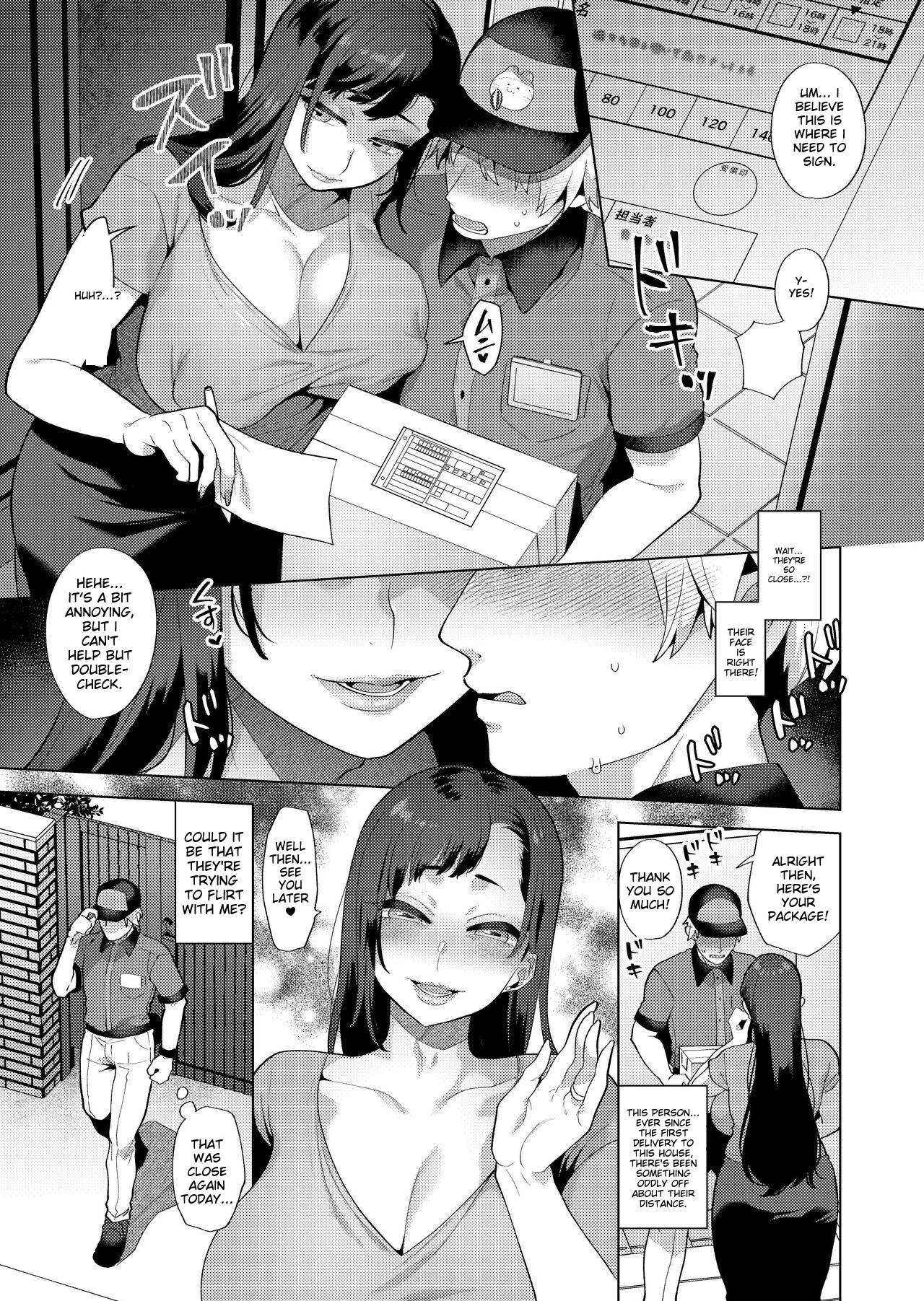 Haitatsusaki no Oku-san ga Shemale Succubus Datta Hanashi | The Lady at the Delivery Address... A Tale of a Shemale Succubus page 4 full