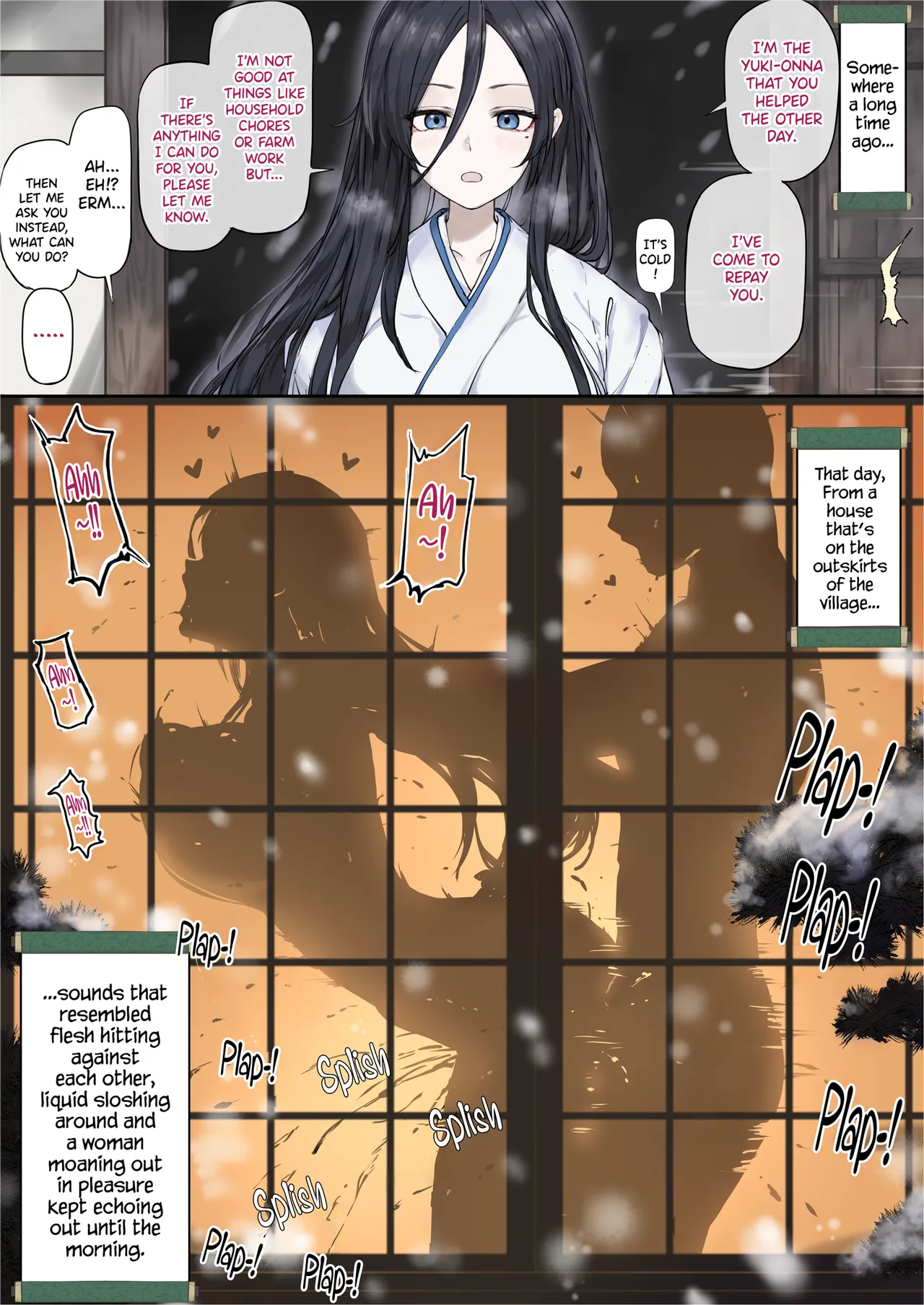 Yukionna no Ongaeshi? | Yukionna's Thank You page 1 full