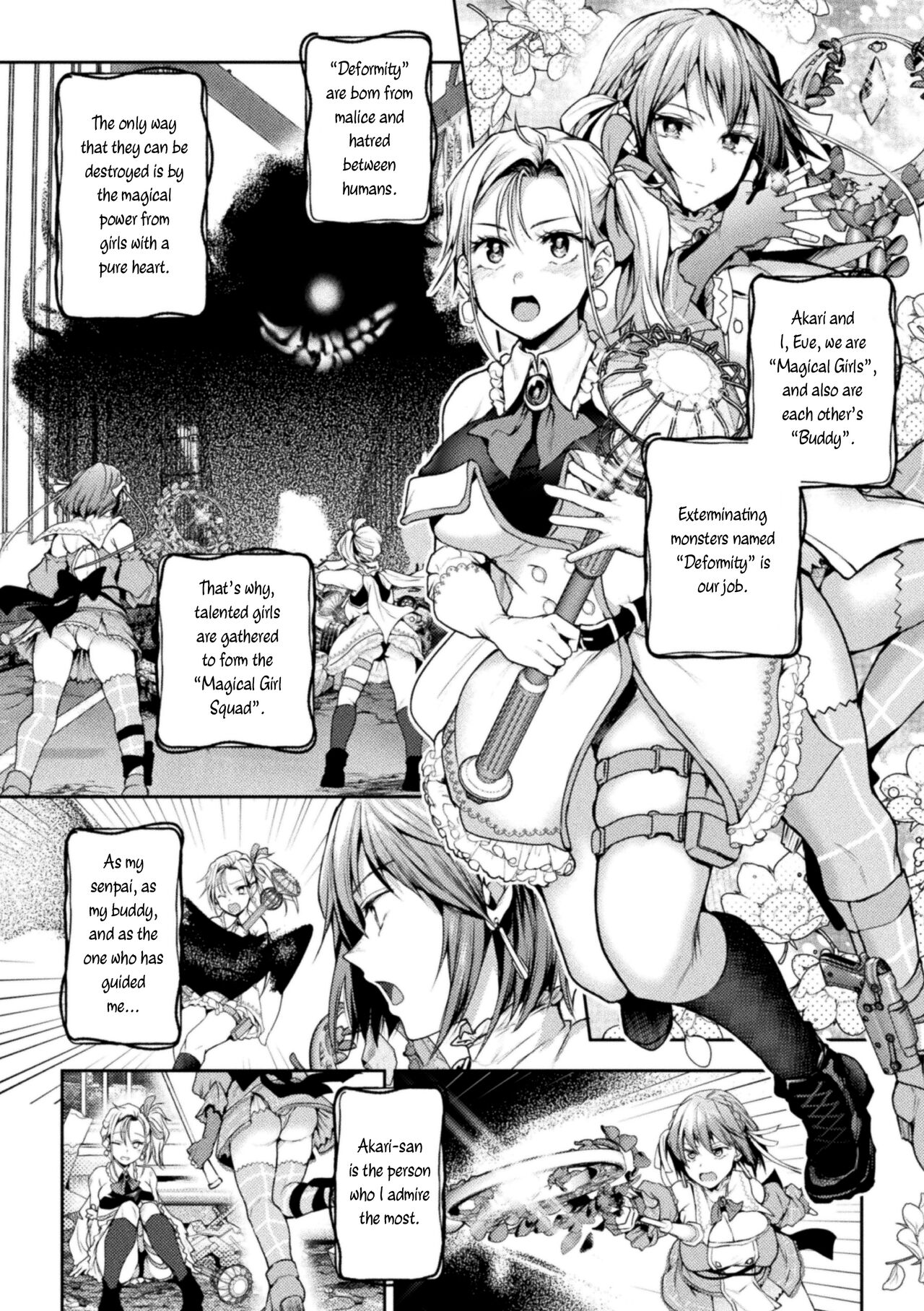 When Magical Girls Kiss Chapter 1-3| Eigyou Mahou Shoujo ga Kiss Shitara Chapter 1-3 page 4 full