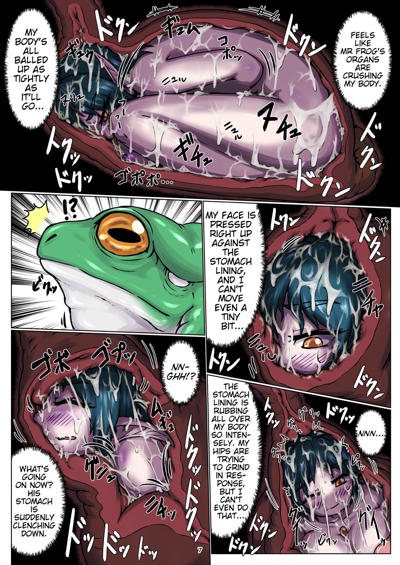 Vore Story ~Becoming Frog Food~ page 8 full