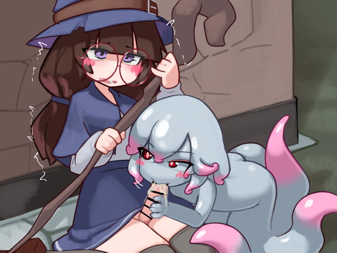 ふたなり魔女見習いがスキュラ娘と爛れた生活を送る話【无文字】 page 10 full