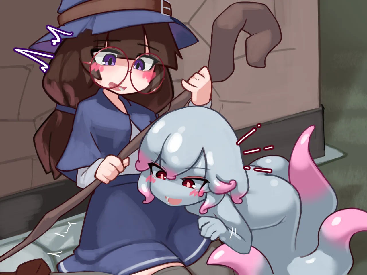 ふたなり魔女見習いがスキュラ娘と爛れた生活を送る話【无文字】 page 2 full