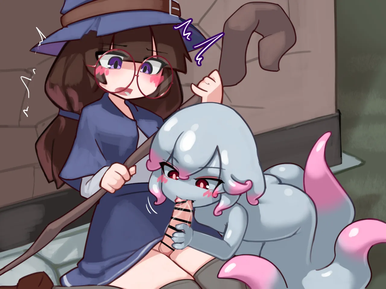 ふたなり魔女見習いがスキュラ娘と爛れた生活を送る話【无文字】 page 6 full