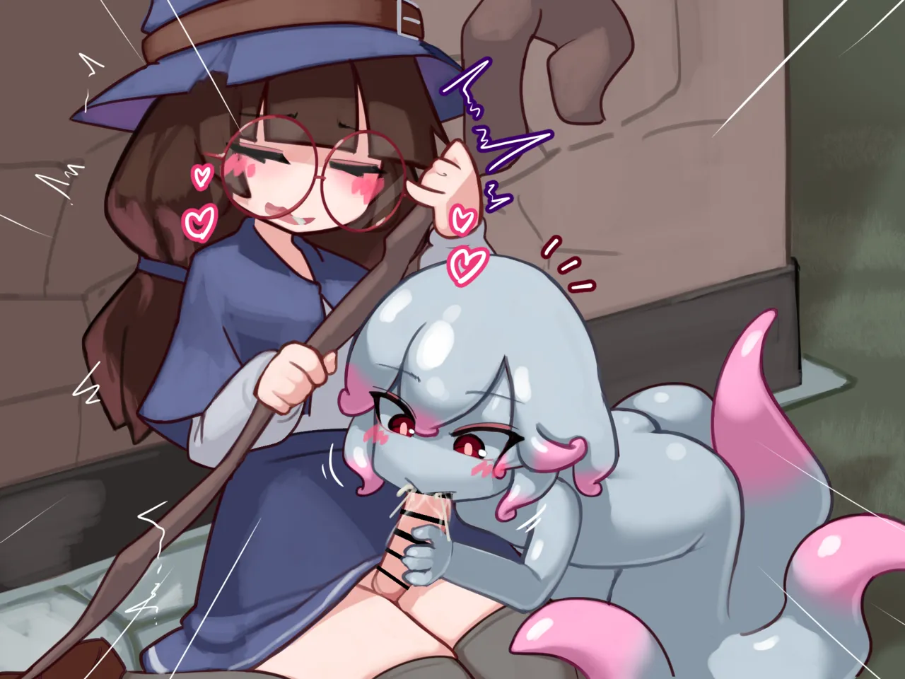 ふたなり魔女見習いがスキュラ娘と爛れた生活を送る話【无文字】 page 9 full