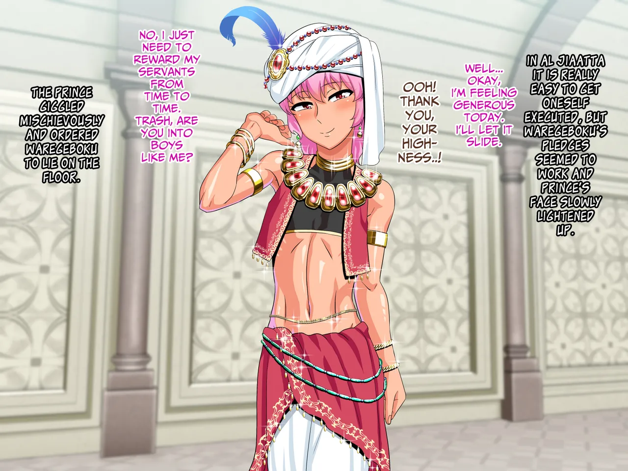 r  Sabaku no Kuni no Gouman Ouji ga Ketsuhame Sex ni do Hamari Suru Ohanashi English page 4 full