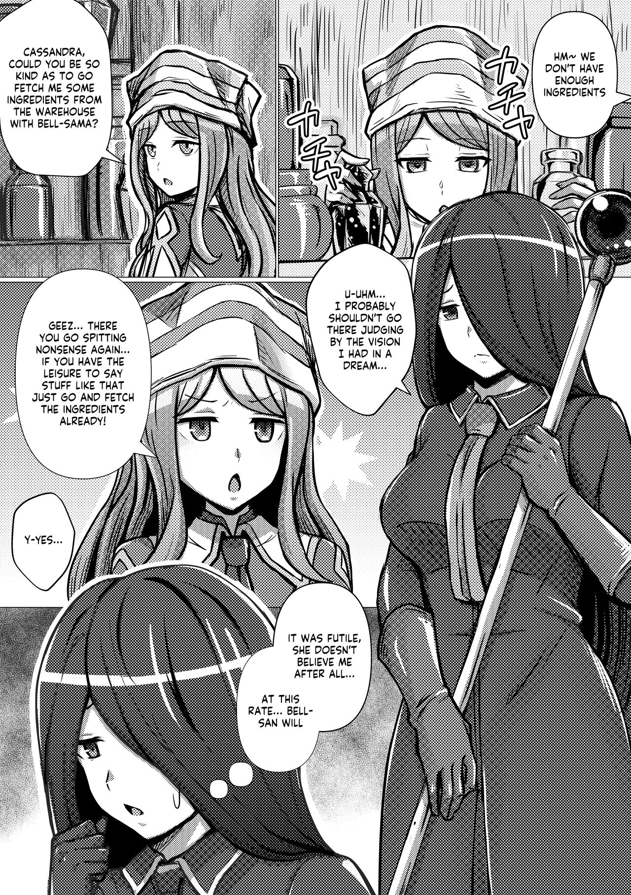 Cassandra, Bell-kun ni Okasareru | Cassandra is Assaulted by Bell page 2 full