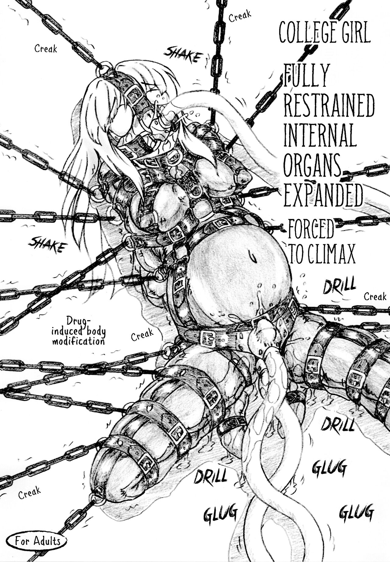Joshidai nama zenshin kōsoku naizō kakuchō kyōsei zetchō | College girl fully restrained internal organs expanded forced to climax page 1 full