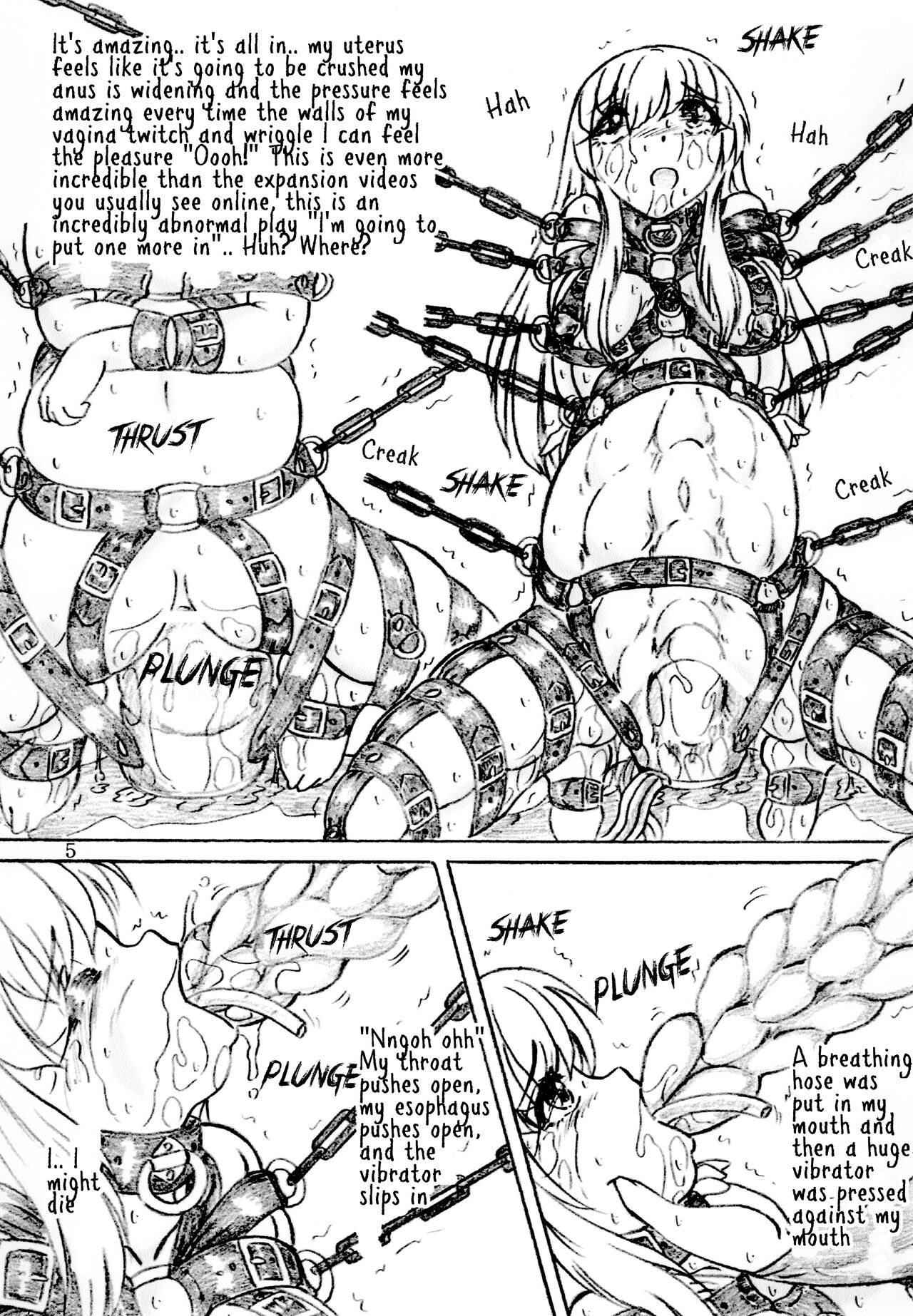 Joshidai nama zenshin kōsoku naizō kakuchō kyōsei zetchō | College girl fully restrained internal organs expanded forced to climax page 5 full