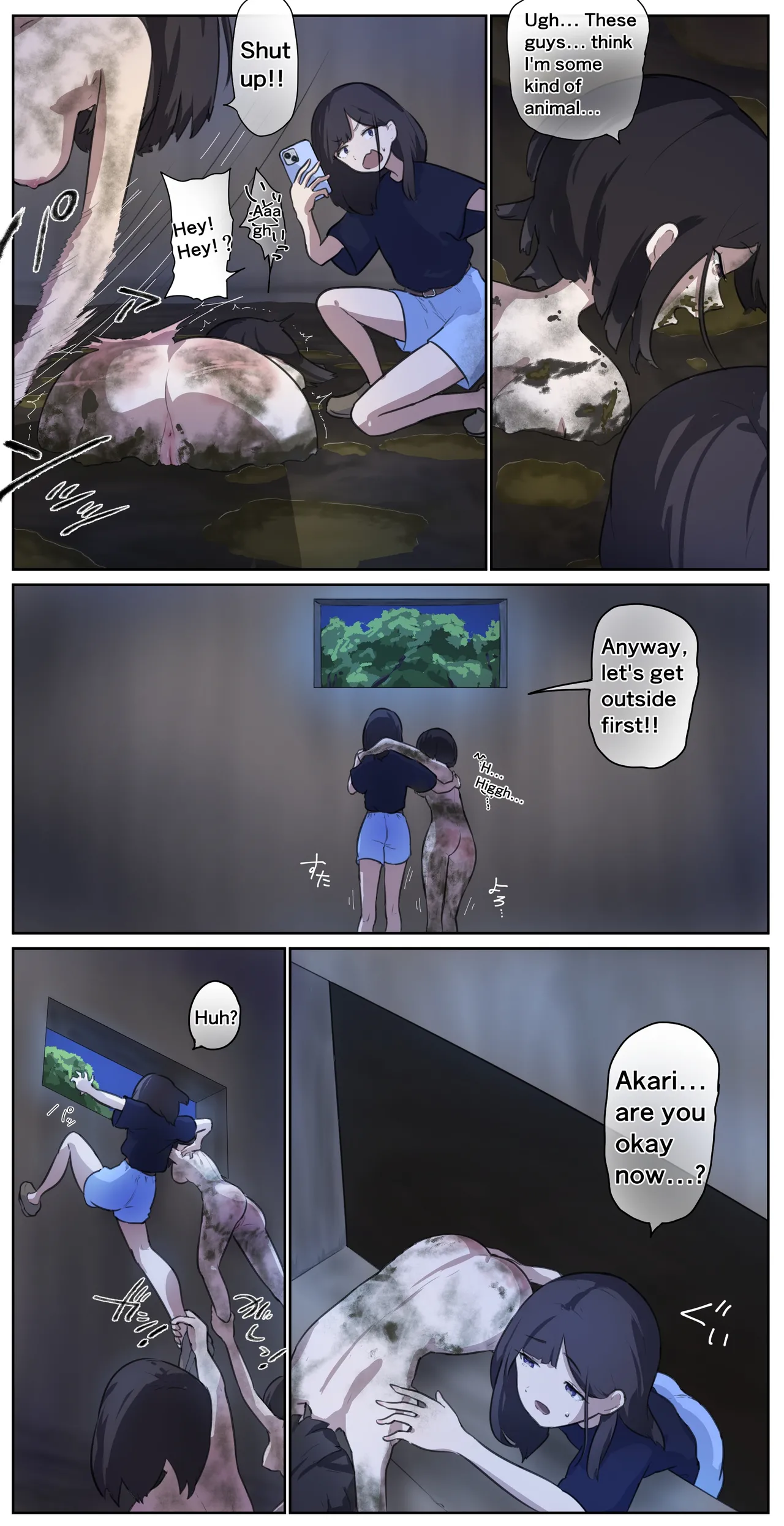A girl left in a human barn by her friend《Part 2》 page 2 full