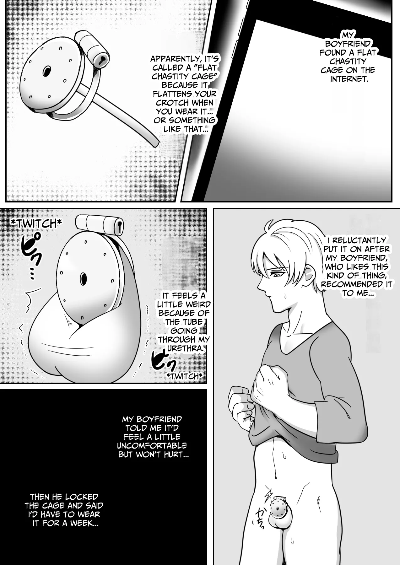 I Tried Out Being Toyed With While Wearing A Flat Chastity Belt. - Page 2 »  nhentai