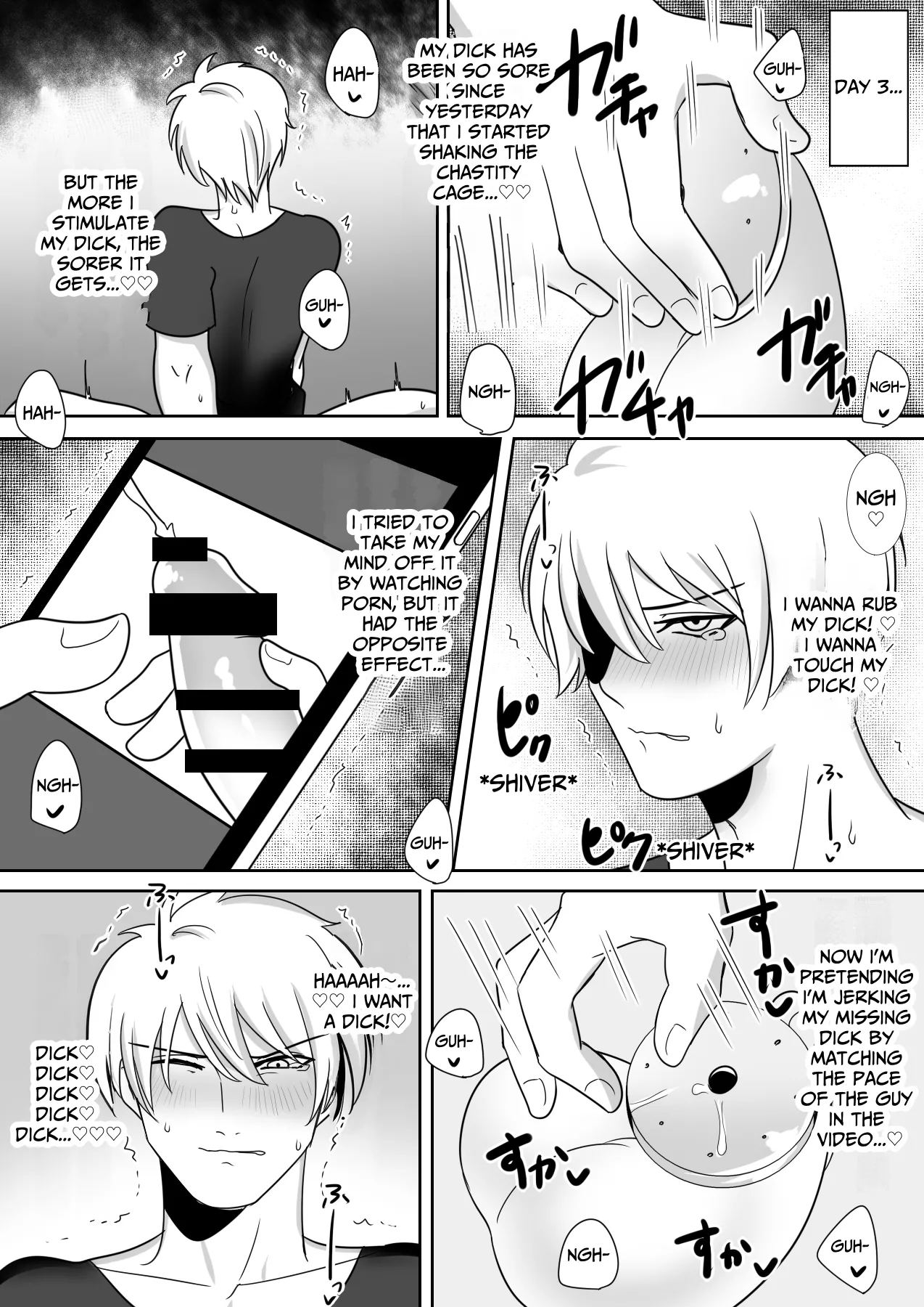 I Tried Out Being Toyed With While Wearing A Flat Chastity Belt. page 4 full