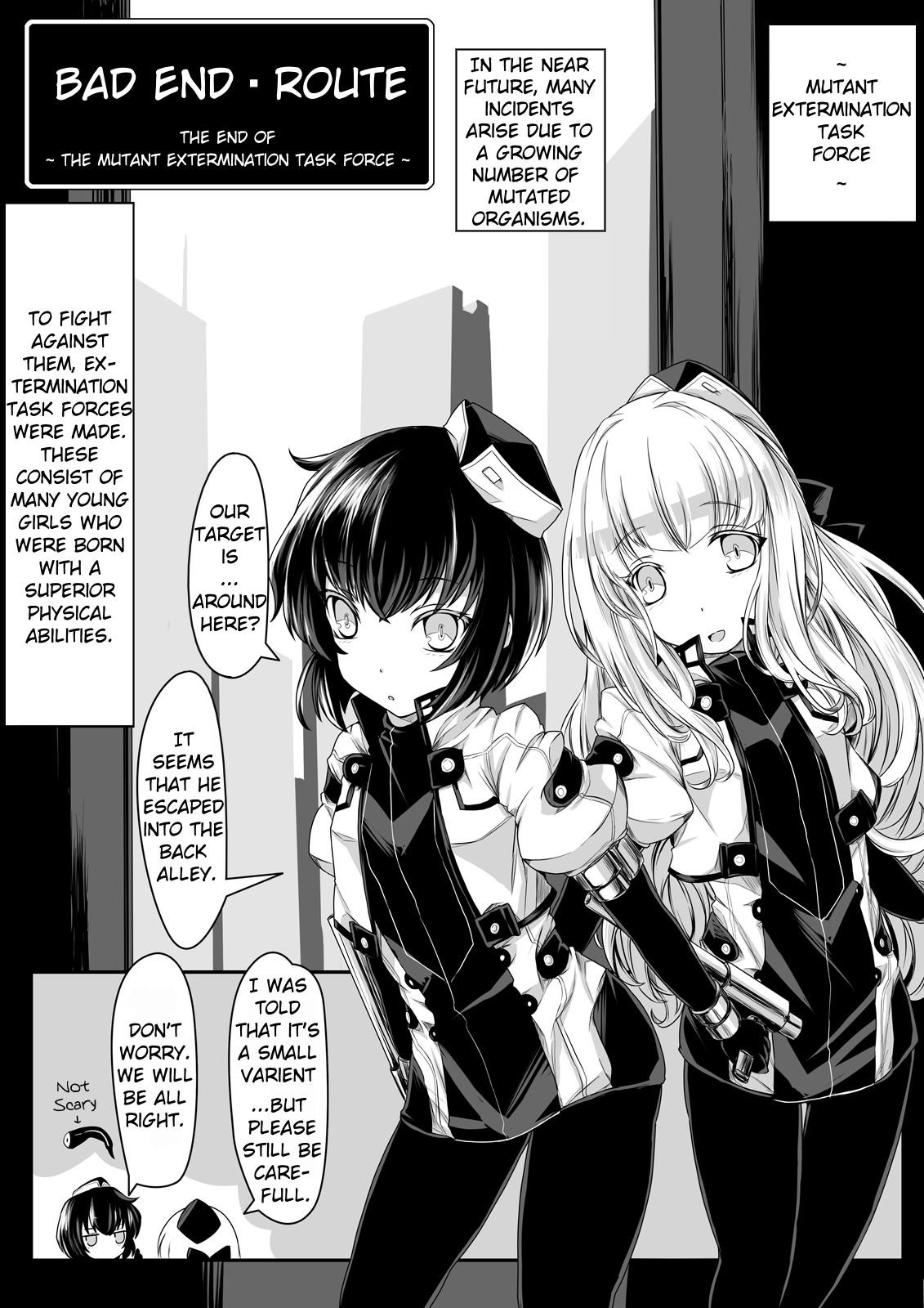 Bad End Route ~Heni Seibutsu Taisakuhan no Matsuro~  | Bad End Route ~ The End of The Mutant Extermination Task Force ~ page 2 full