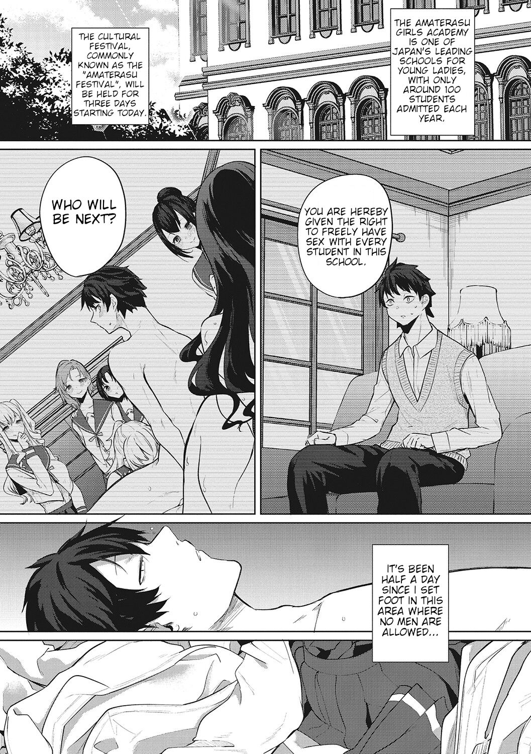 Amaterasu Jogakuin Bunkasai Ch. 2 | Amaterasu Girls' Academy Culture Festival Chapter 2 page 1 full