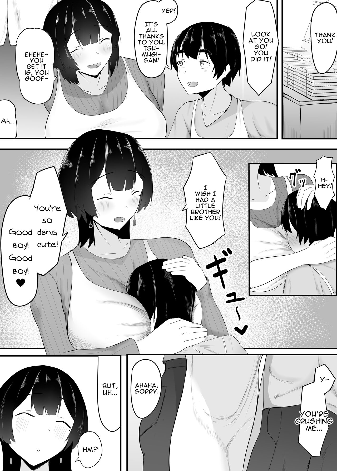 Kyonyuu Tenchou no Itazura | Busty Shop Manager's Prank page 4 full