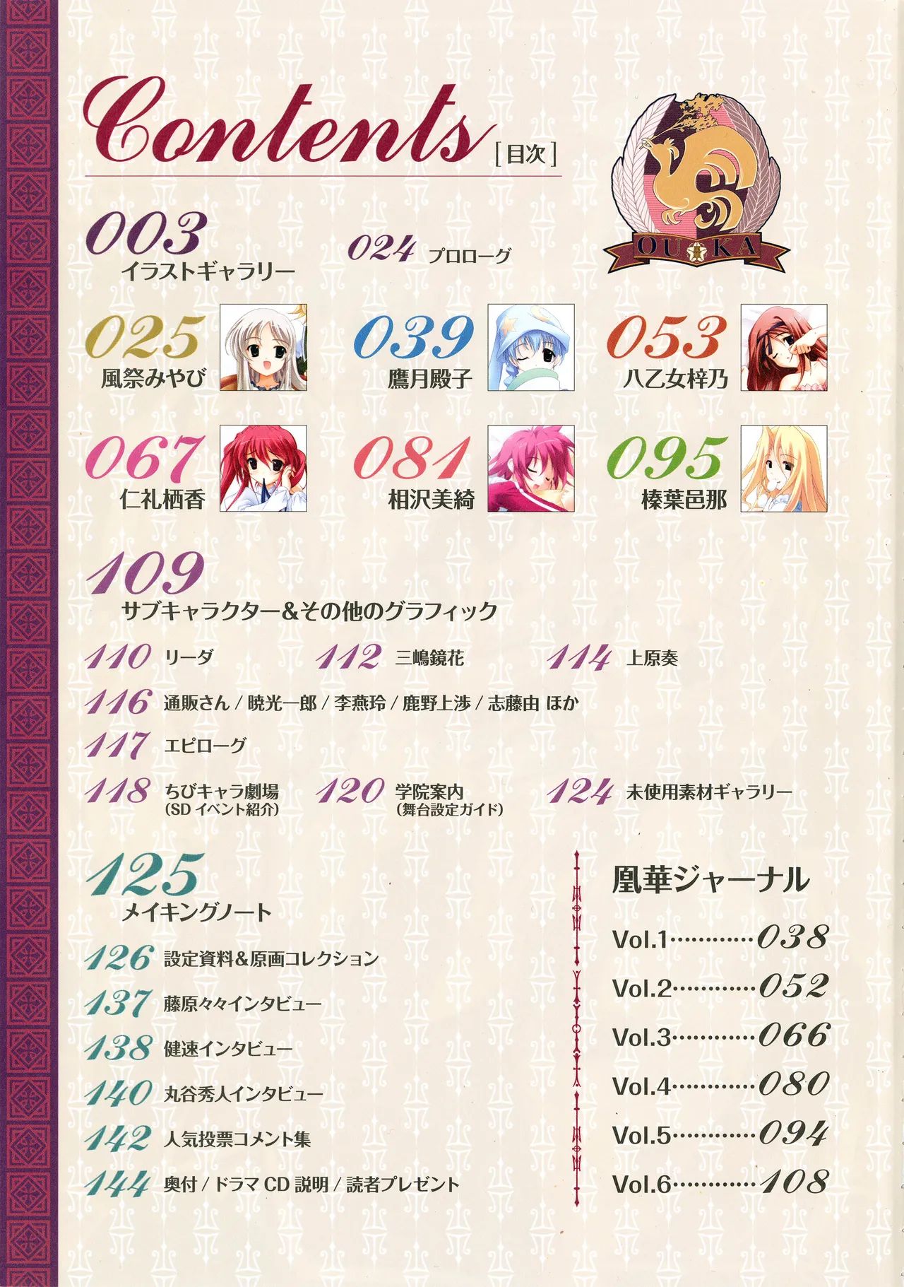 Haruka ni Aogi, Uruwashi no Visual Fanbook page 6 full