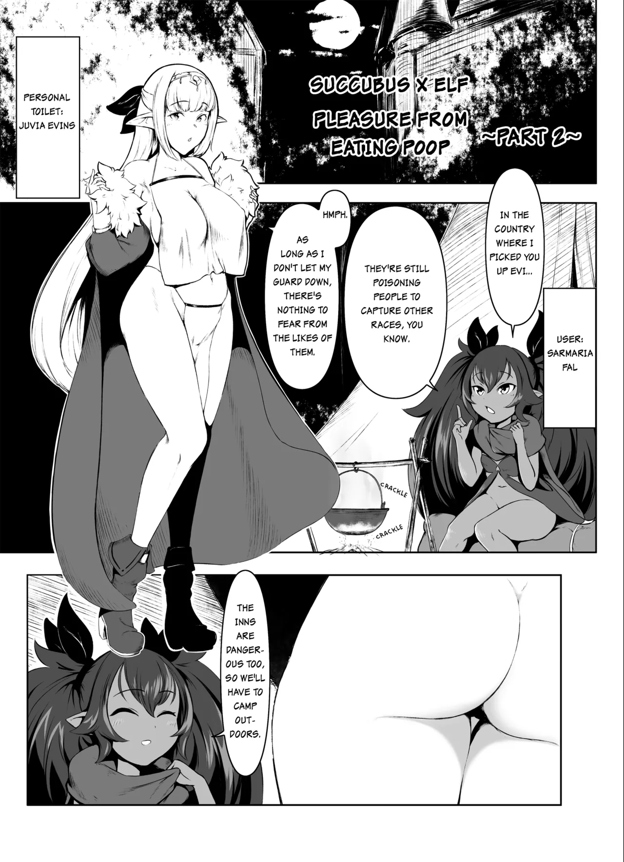 Succubus x Elf: Pleasure from Eating Poop ~Part 2~ page 1 full
