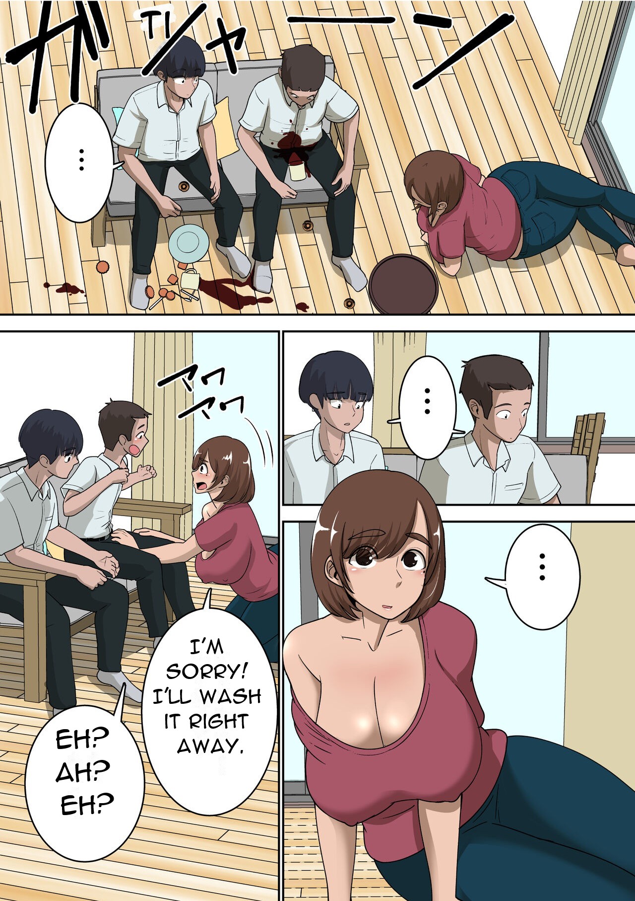 doukyuu nama ni eroi me de mi rare te iru uti no kaa san to raburabu etti si te mi ta - I Had Sex with My Mother, Who was Being Looked at Erotically by My Classmates page 5 full