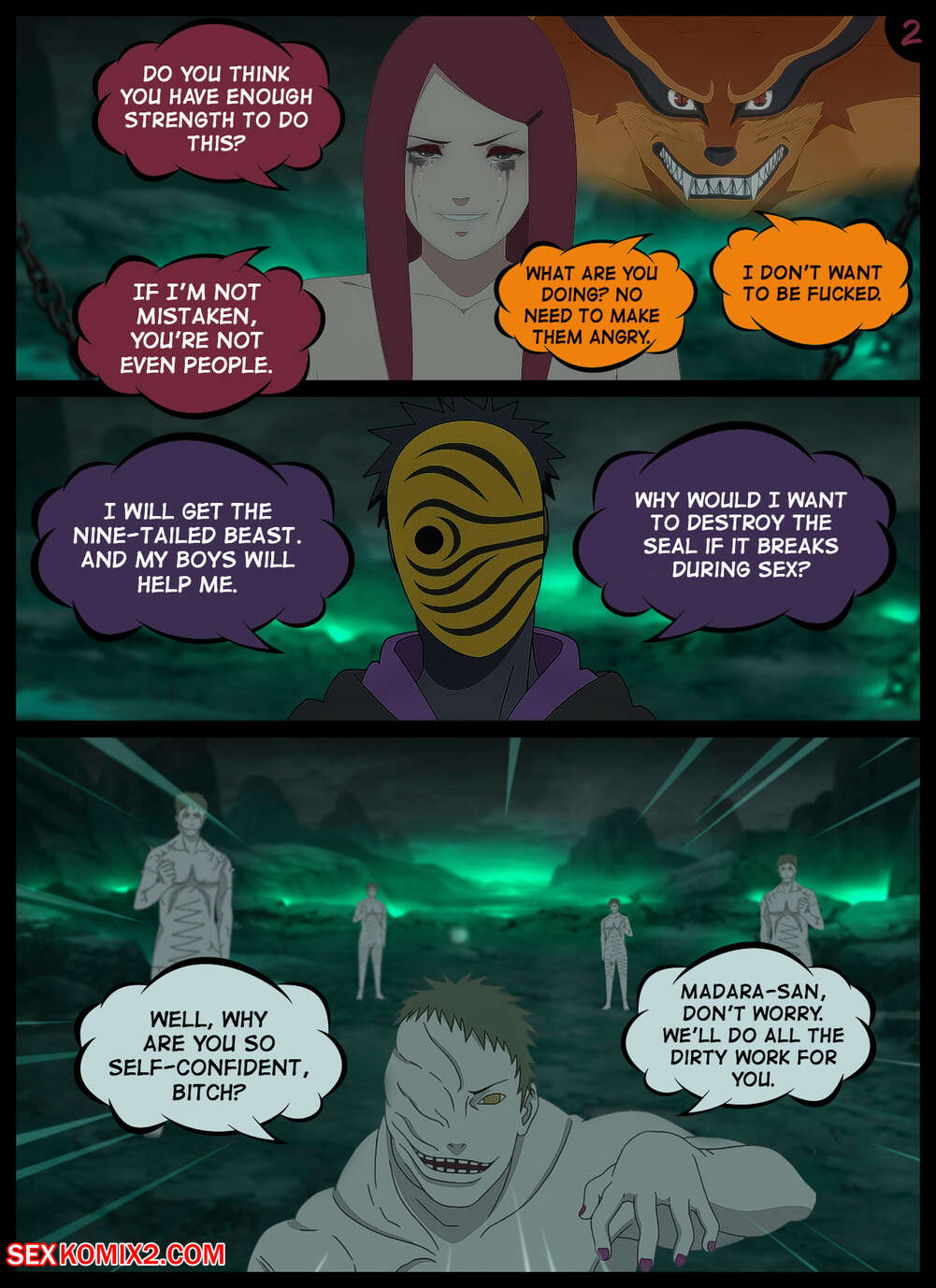 Naruto. Kushina. Stories on Halloween Night. KristoLin for sexkomix2.com page 3 full